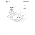 Whirlpool RF114PXSQ0 cooktop parts diagram
