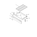 Whirlpool RF114PXSQ0 drawer & broiler parts diagram