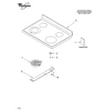 Whirlpool RF362LXSQ0 cooktop parts diagram