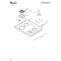 Whirlpool RF365PXMQ3 cooktop parts diagram