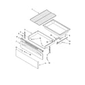 Whirlpool RF370LXPT3 drawer & broiler parts diagram