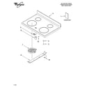 Whirlpool RF378LXPB3 cooktop parts diagram