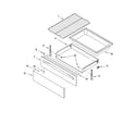 Whirlpool RF378LXPB3 drawer & broiler parts, optional parts diagram