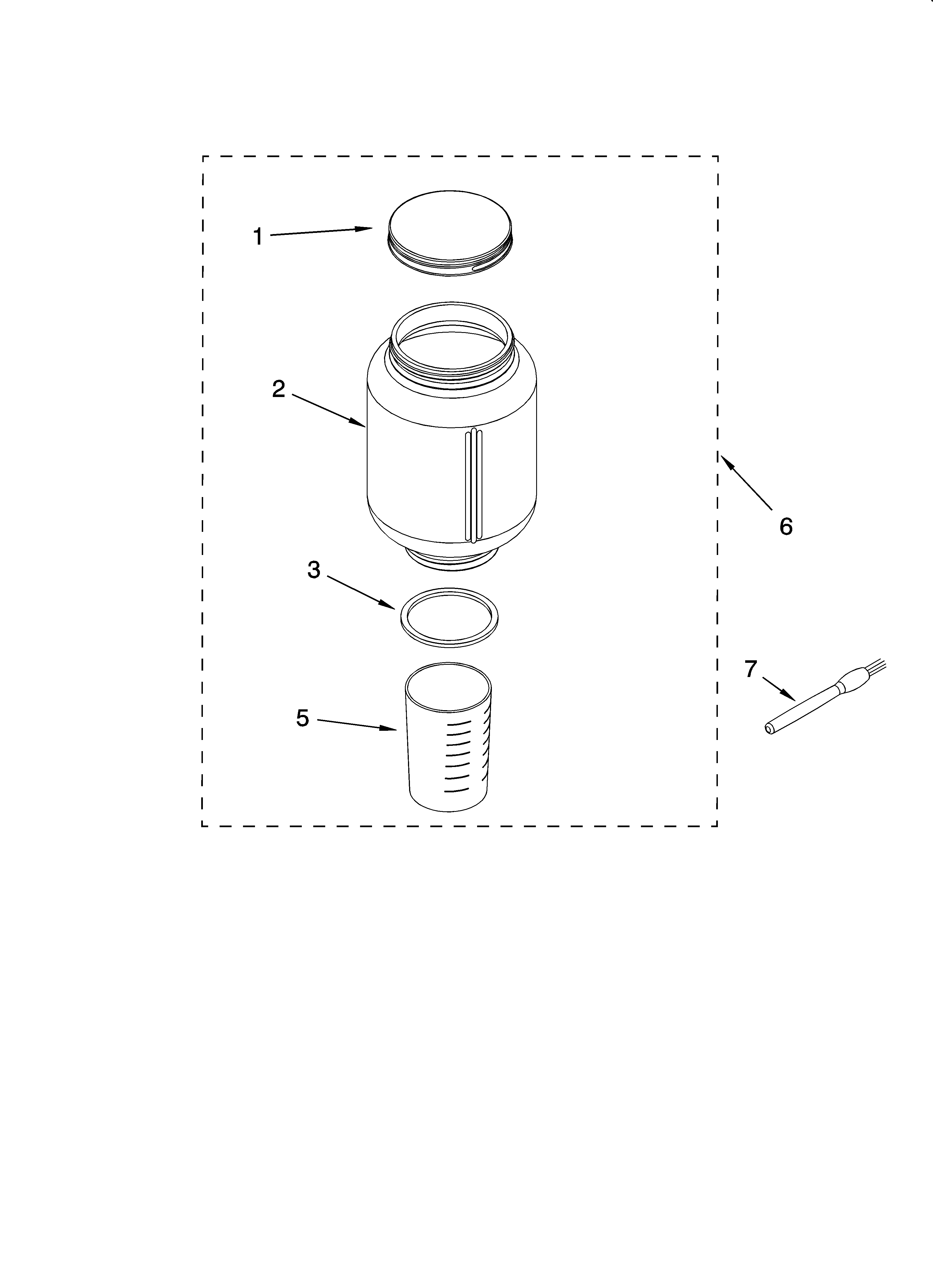 KitchenAid KCG200PK1 jar assembly diagram