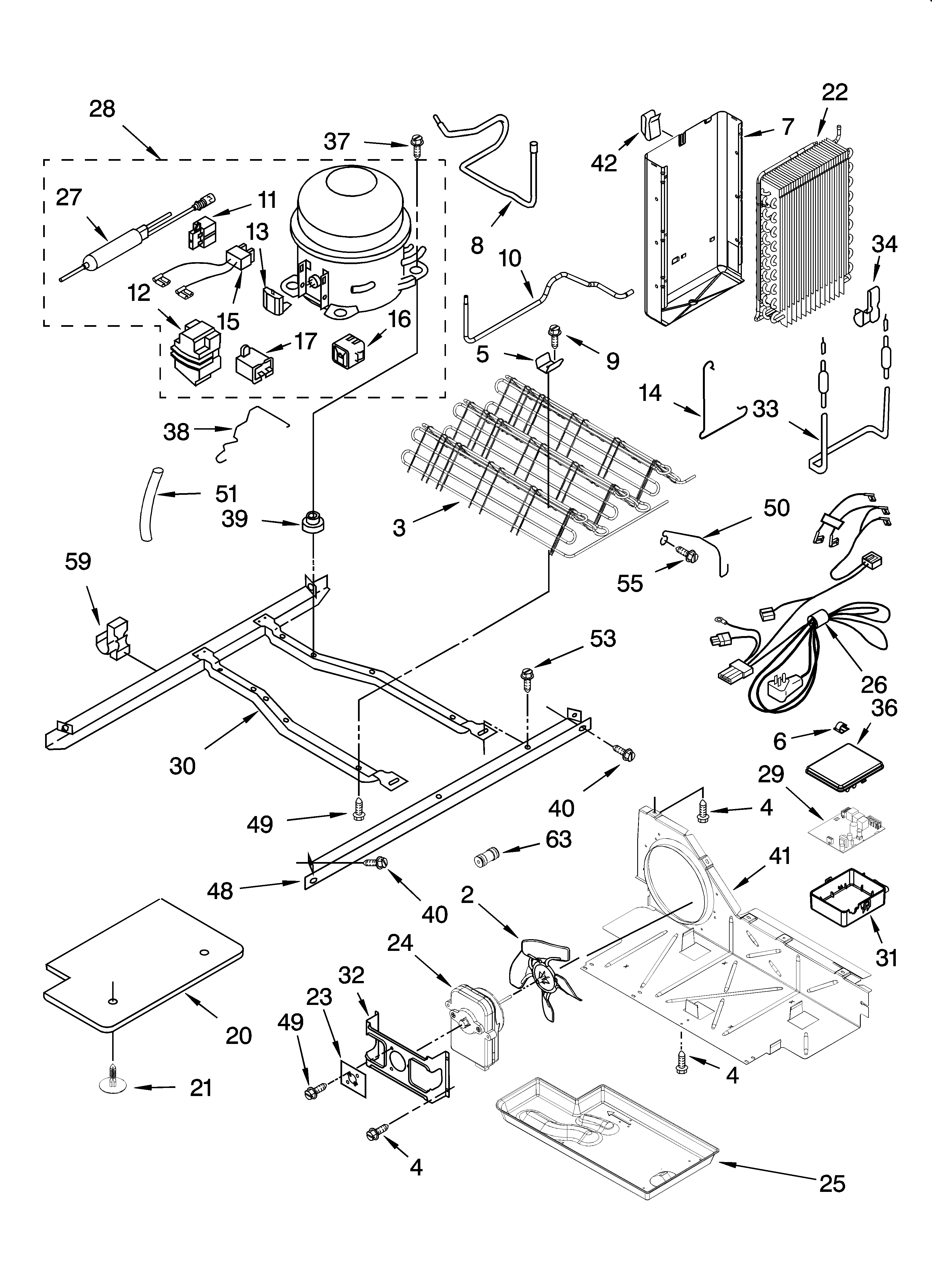 Whirlpool 7GS2SHEXPL01 unit parts diagram