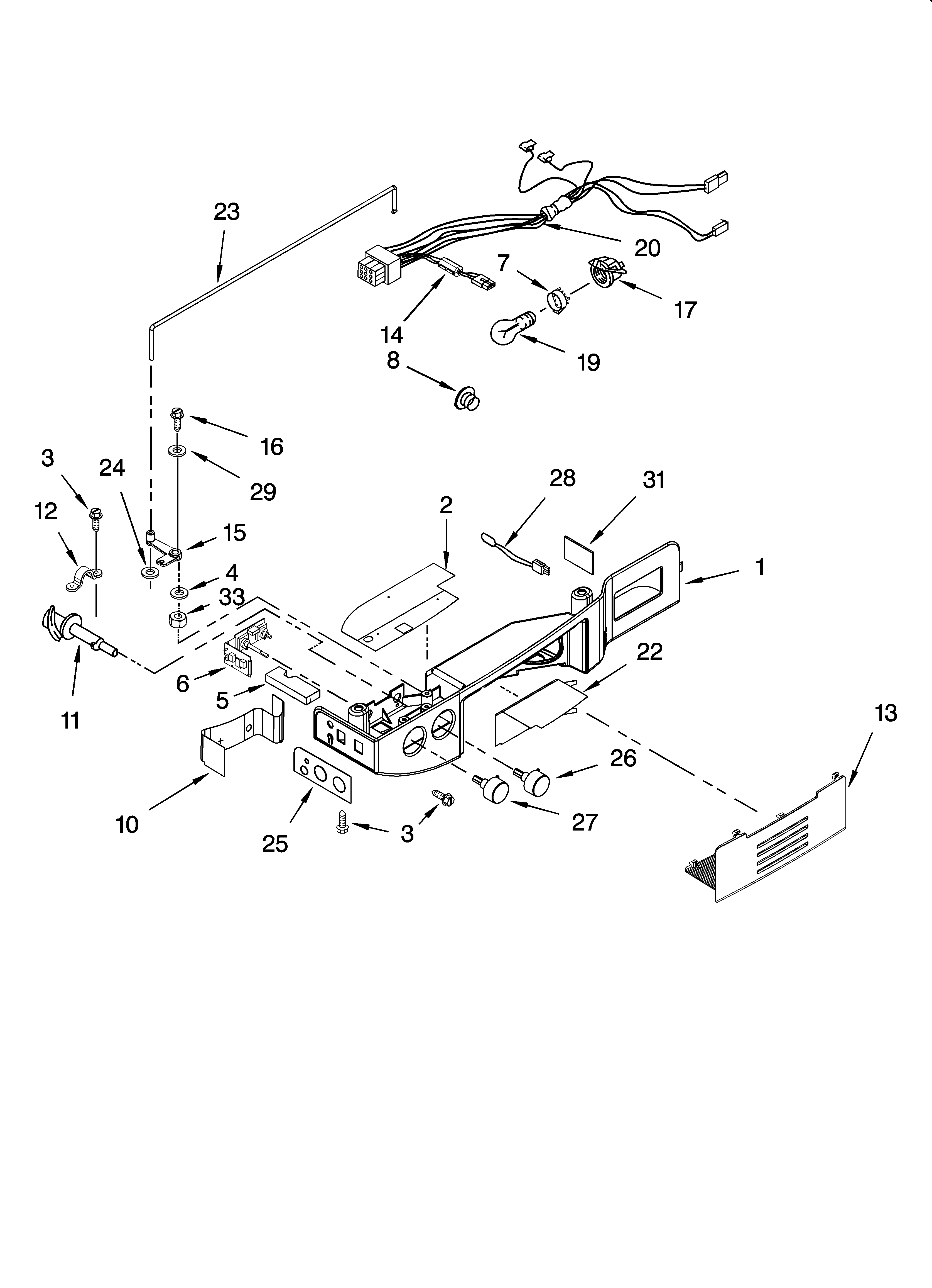 Whirlpool 7GS2SHEXPL01 control parts diagram