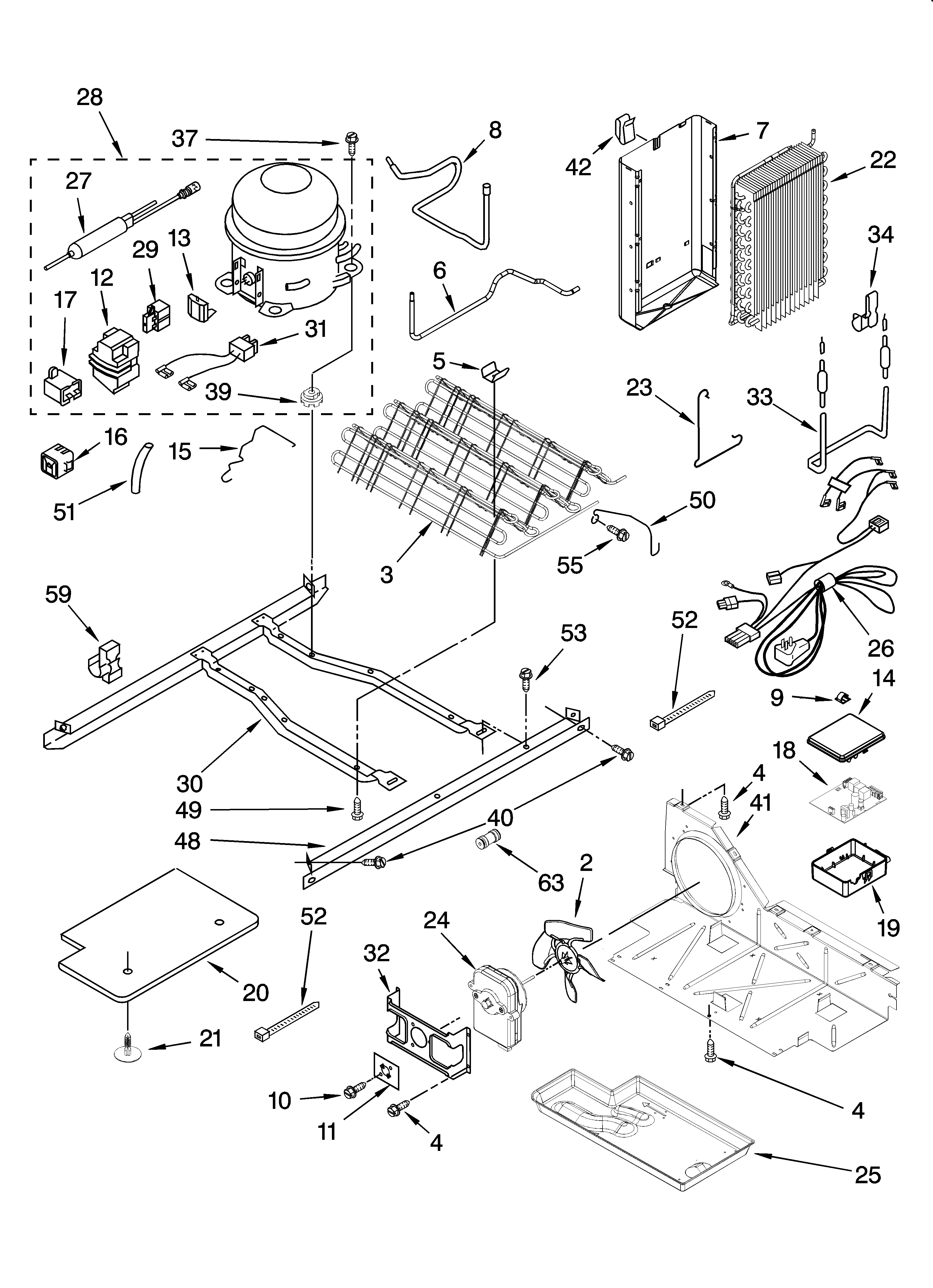 Whirlpool 7GS6SHEXPL01 unit parts diagram