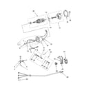 Whirlpool BEA30ATAIM0 motor and control parts, accessory parts diagram