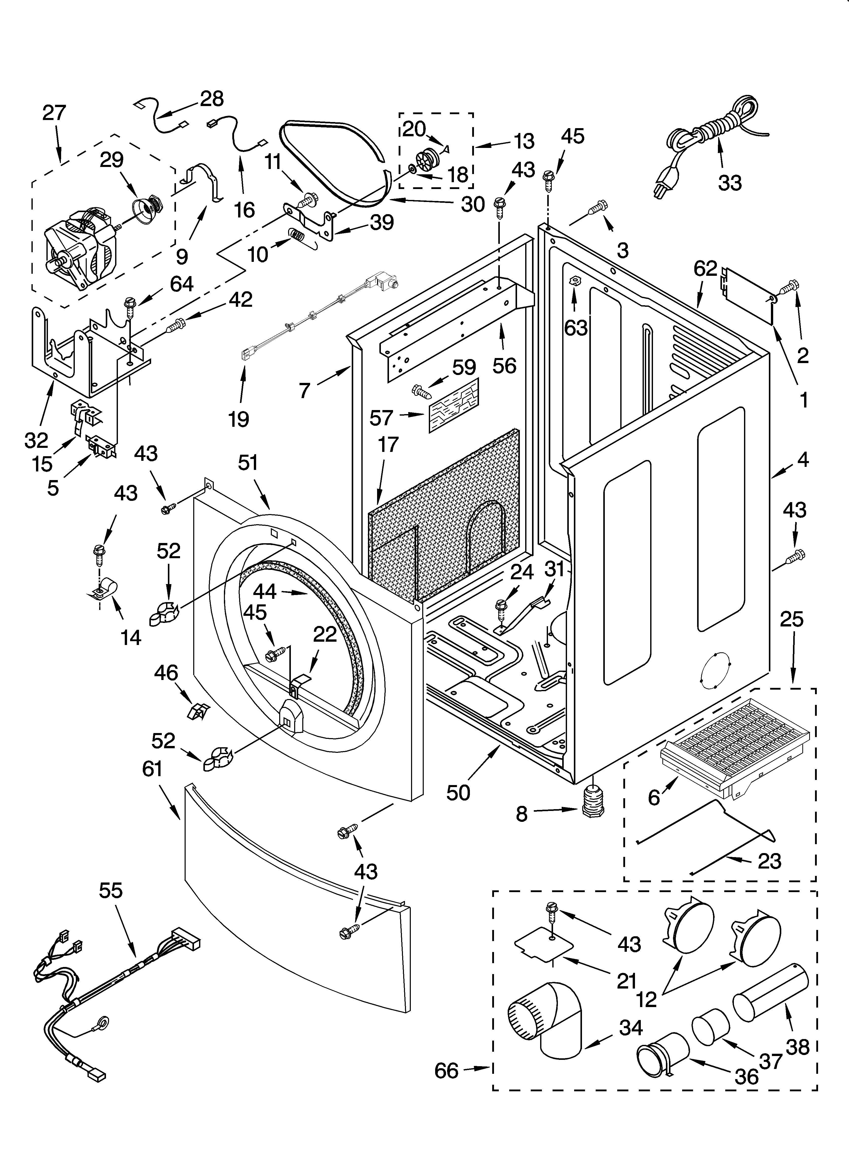KitchenAid KGHS02RMT2 cabinet parts diagram