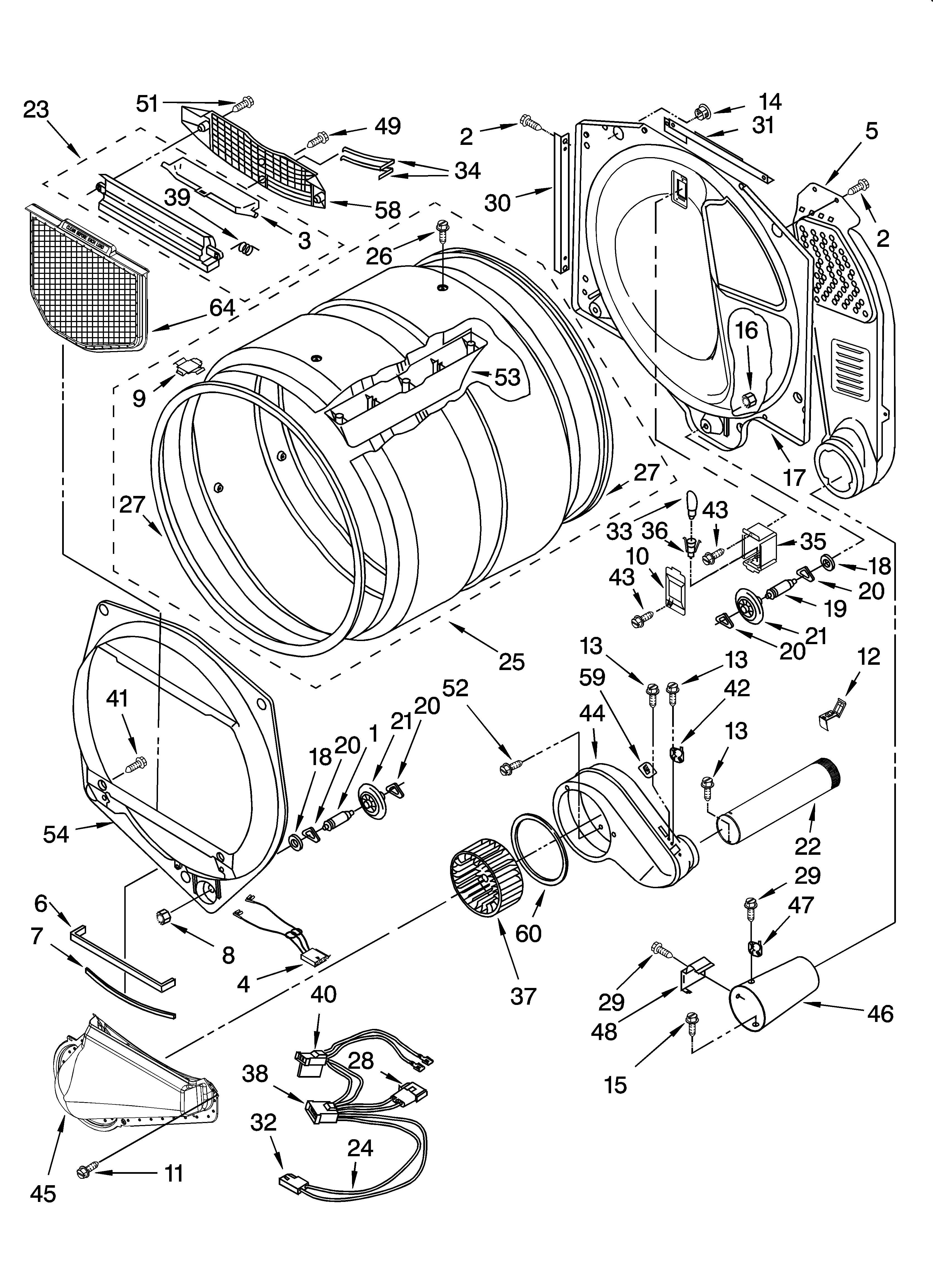 KitchenAid KGHS02RMT2 bulkhead parts diagram