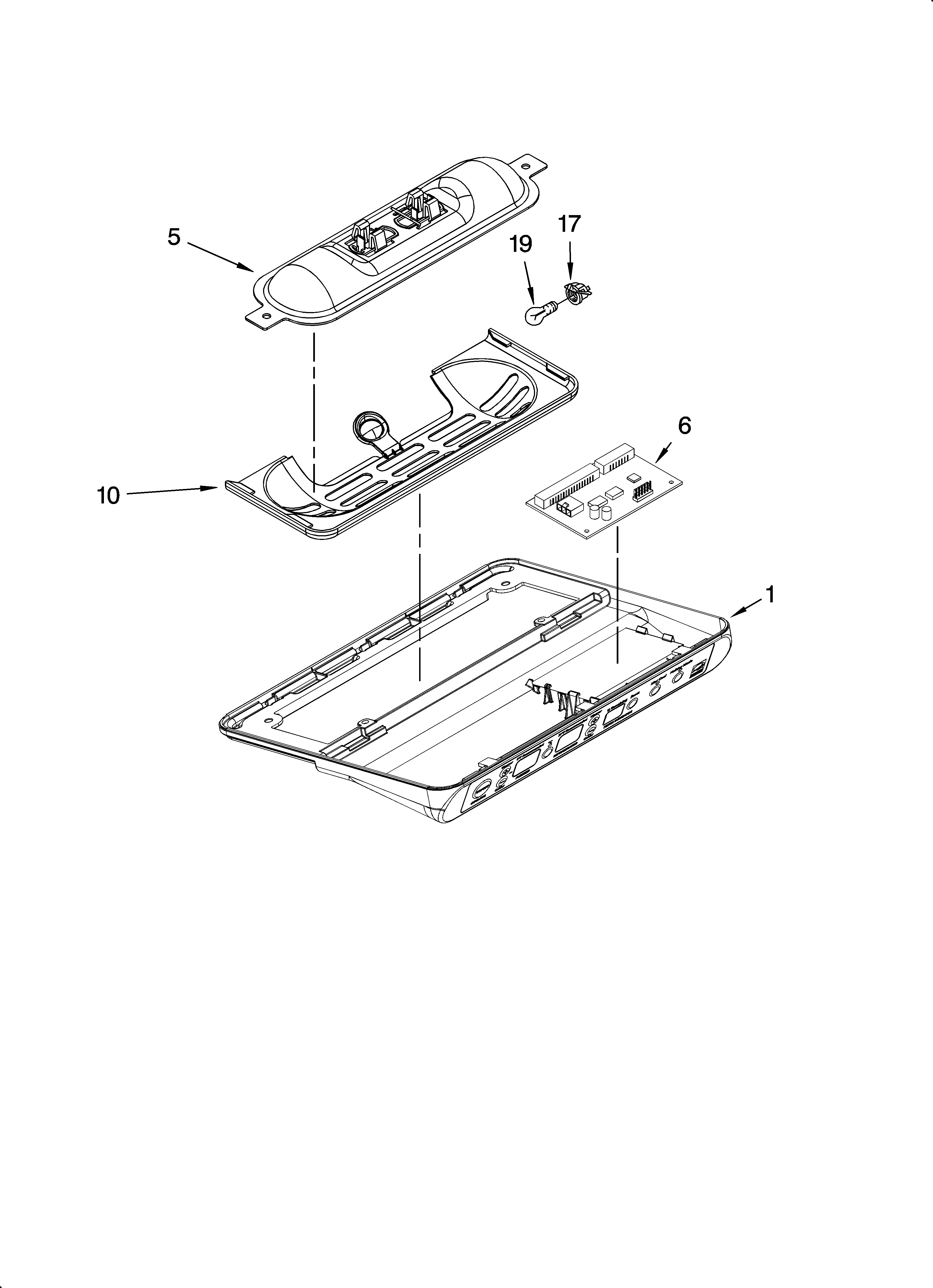 KitchenAid KSCS23INSS00 control parts diagram