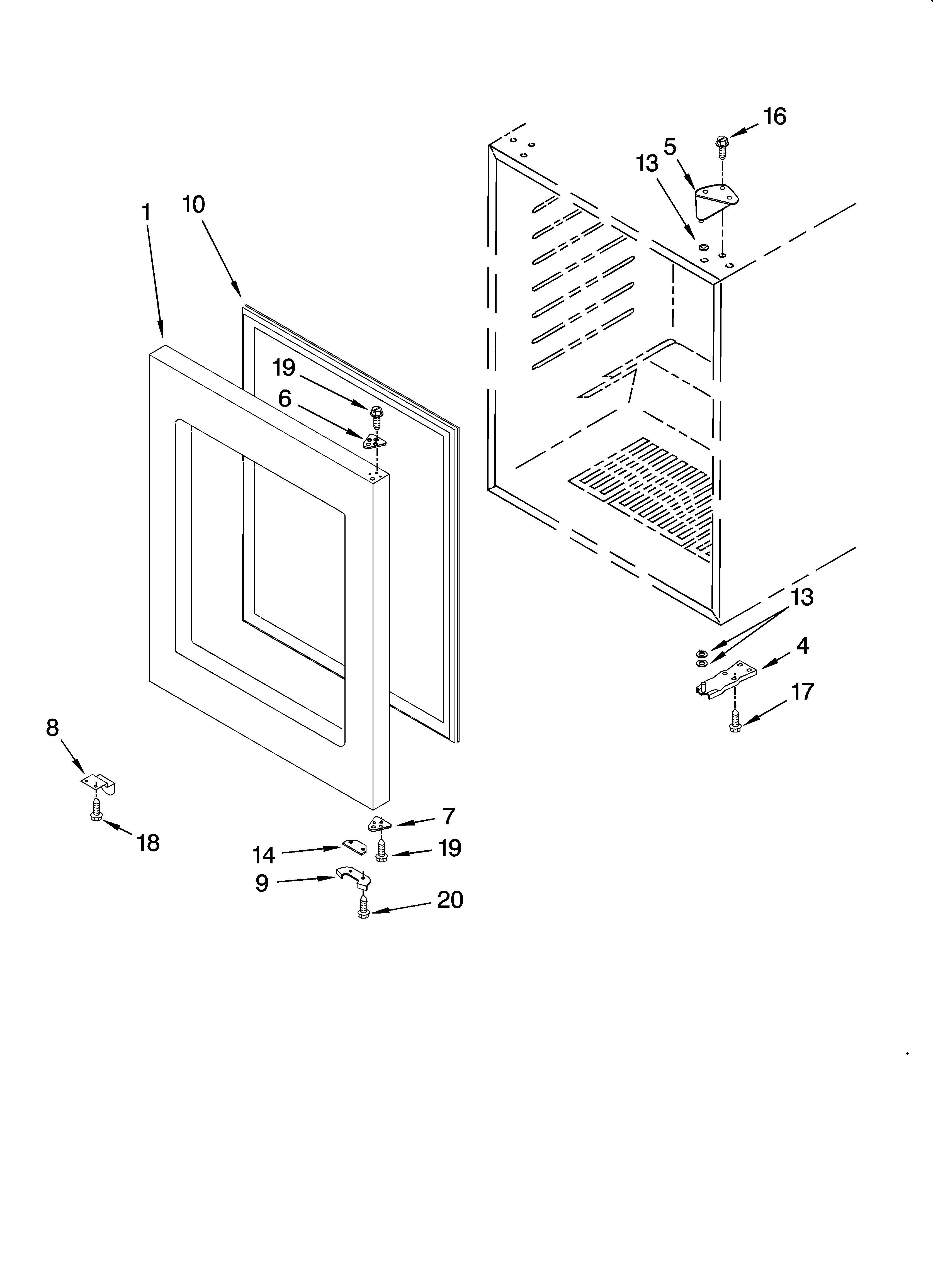 KitchenAid KUWO24RSBX00 door parts diagram
