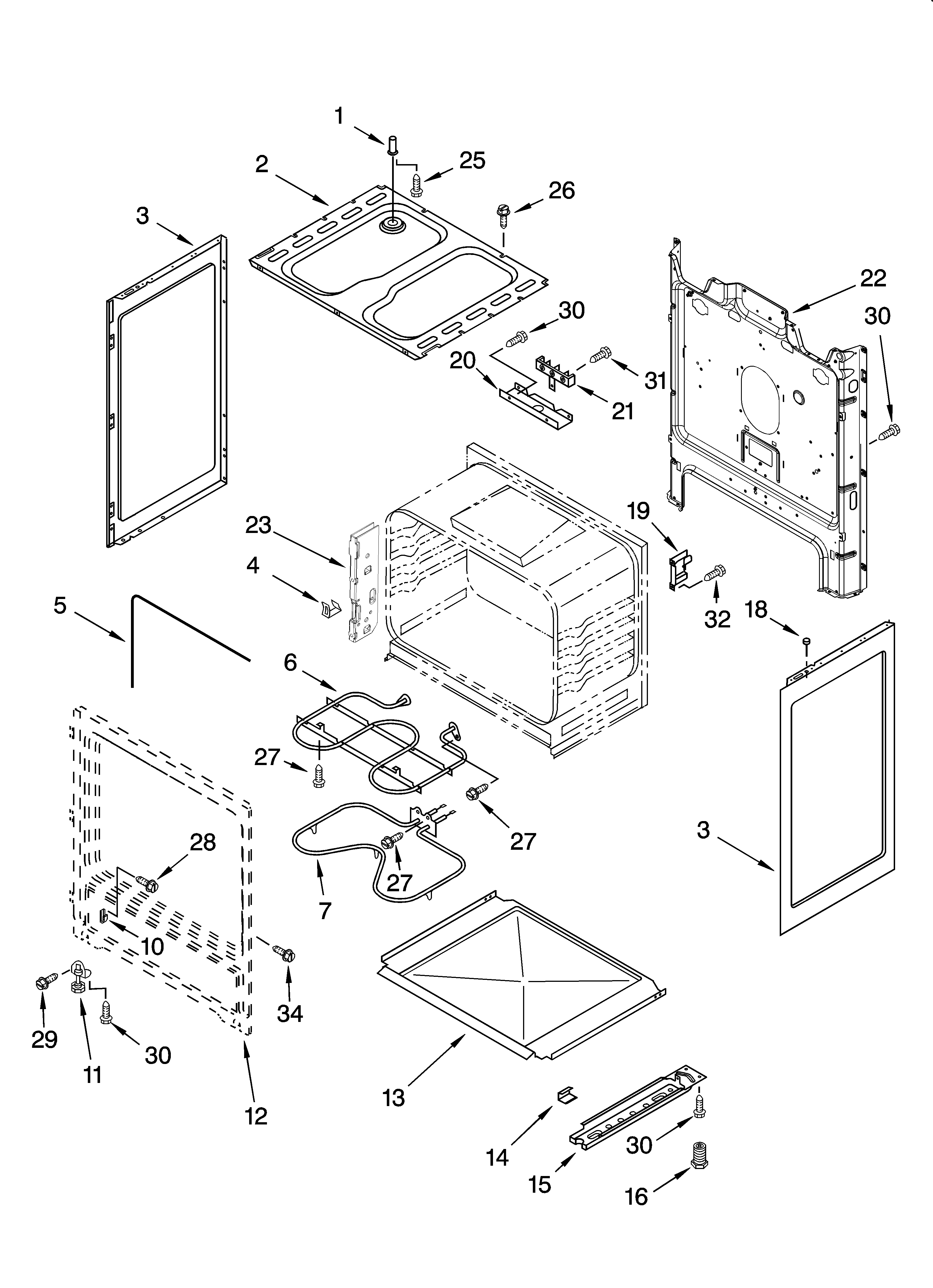 Estate TEP315RW2 chassis parts diagram