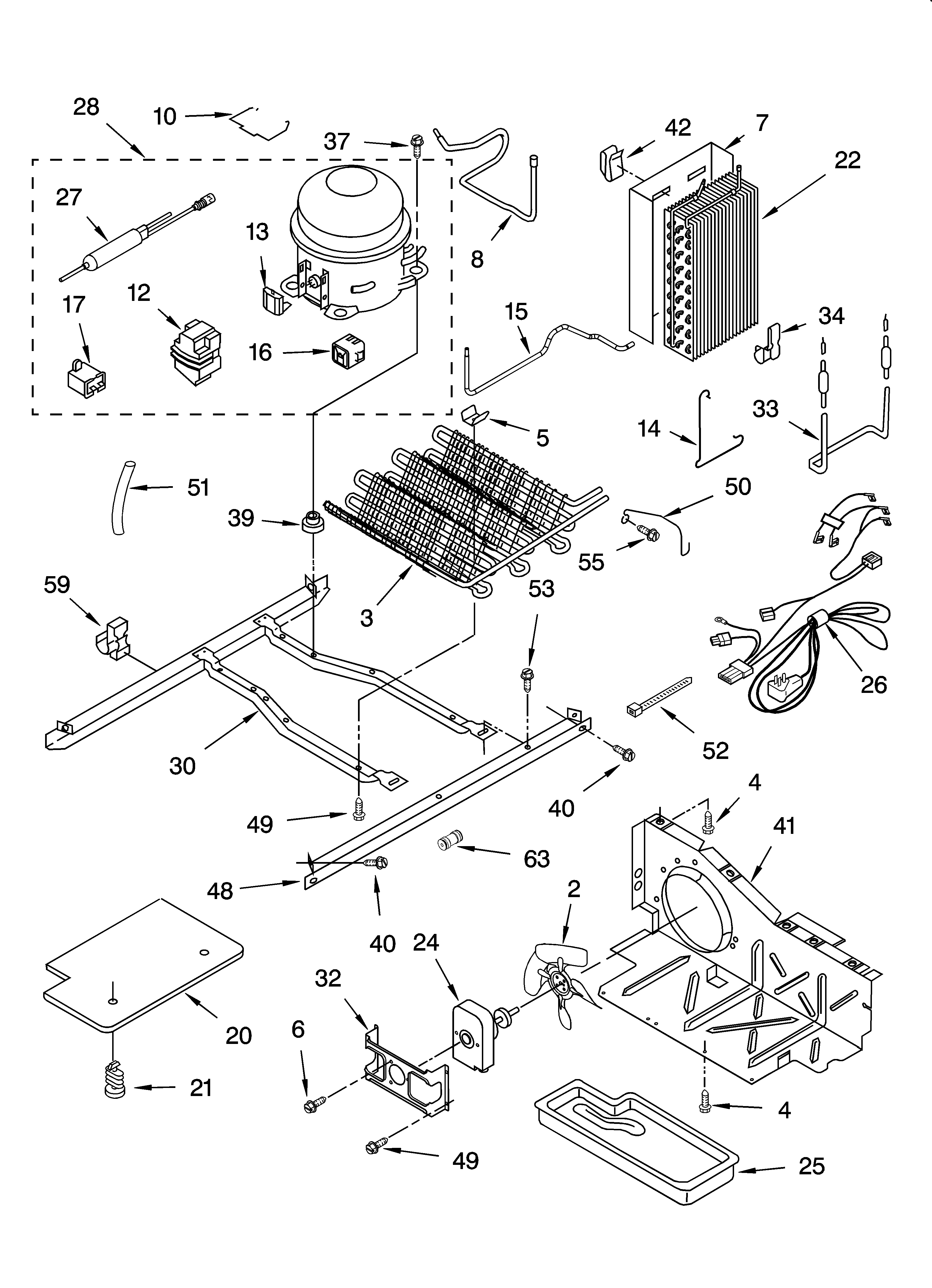 Estate TS22AFXKQ06 unit parts diagram