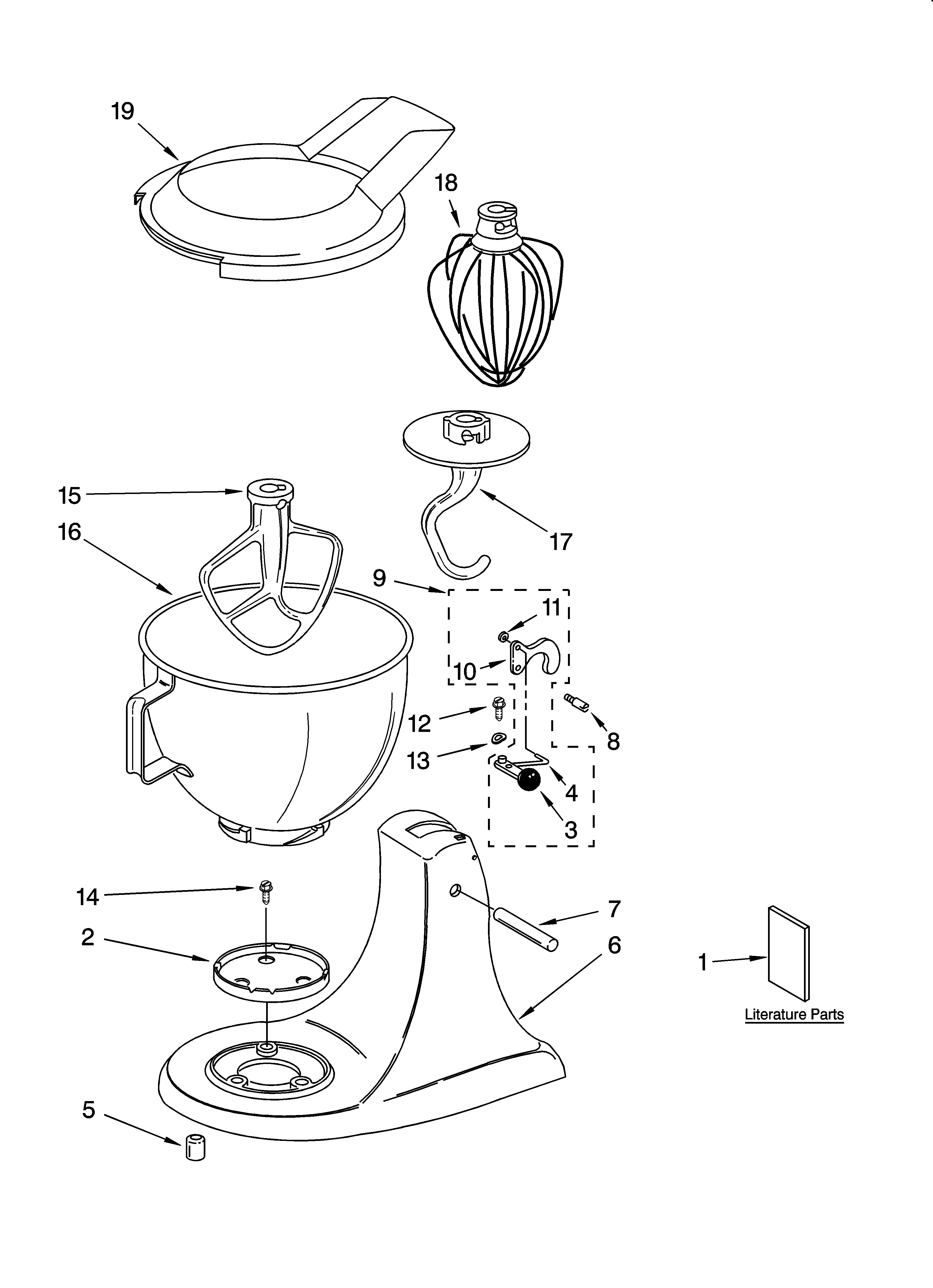 KitchenAid 4KSM90PSNK0 base and pedestal unit, optional parts diagram