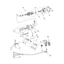 KitchenAid 5KSM150PSSER0 motor and control parts diagram