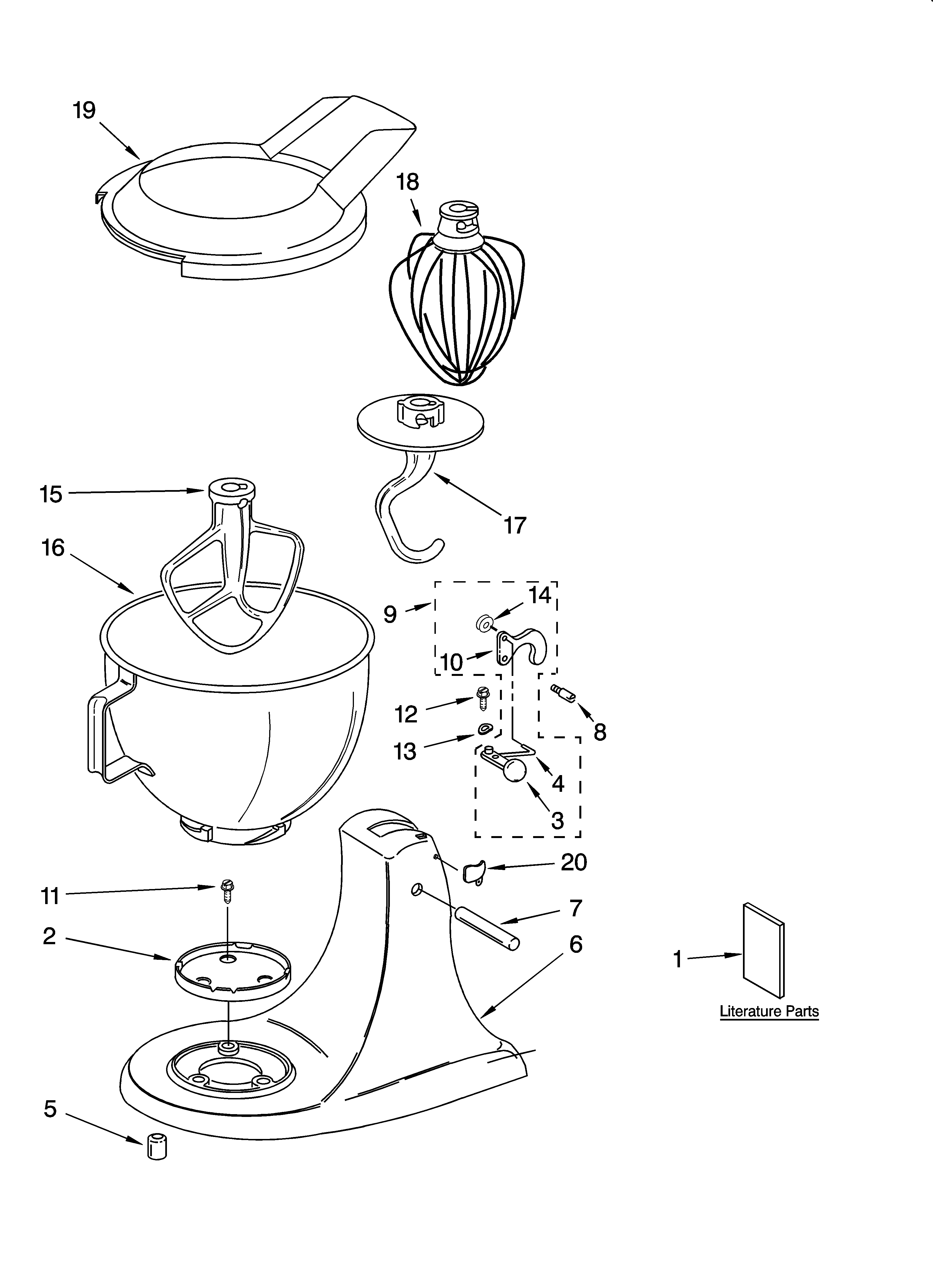 KitchenAid 5KSM150PSSNK0 base and pedestal unit, optional parts diagram