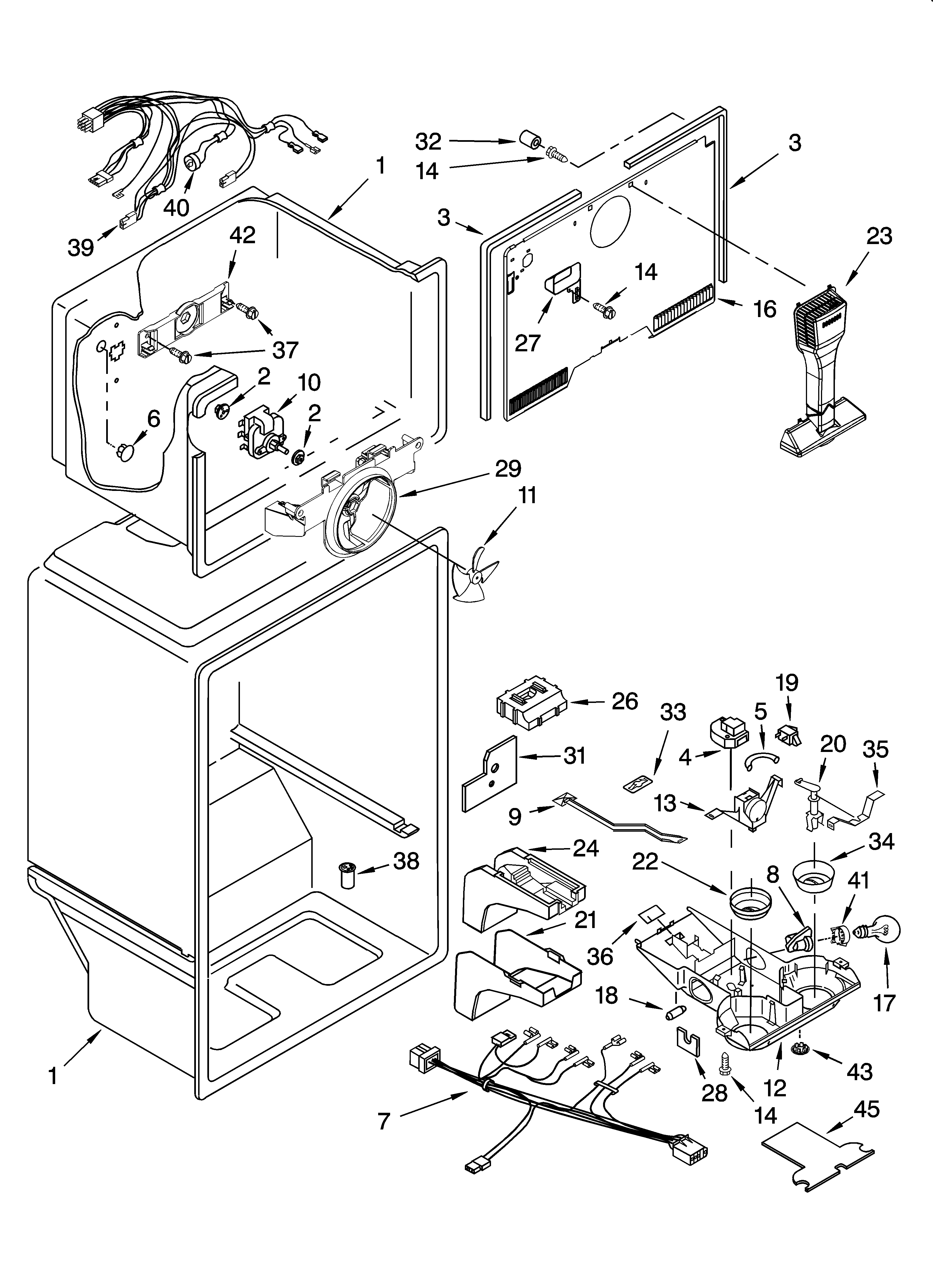 Whirlpool 5VET2WPKLQ04 liner parts diagram