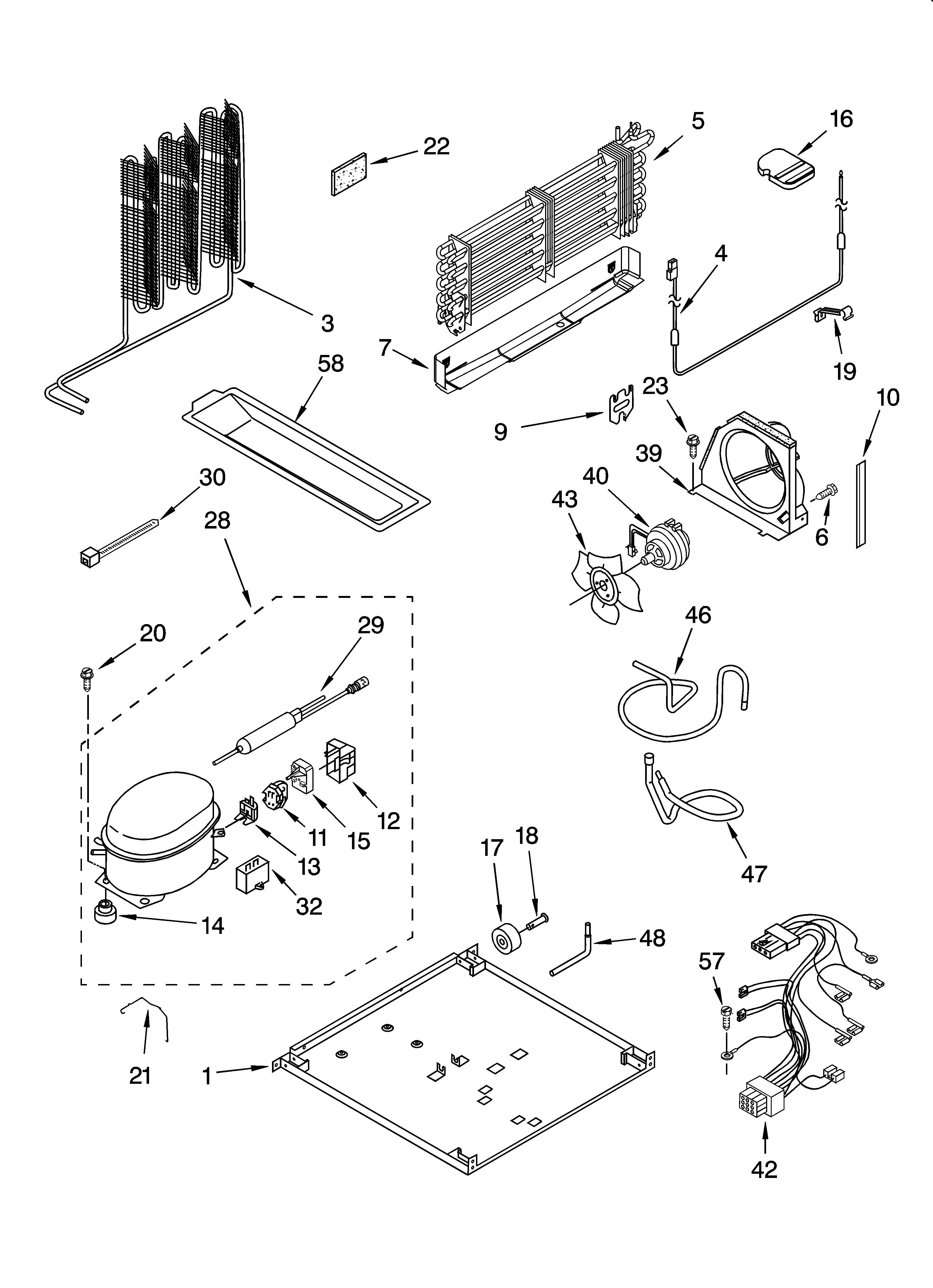 Whirlpool 5VET2WPKLQ04 unit parts diagram