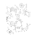 Whirlpool ACU129PR0 air flow and control parts diagram