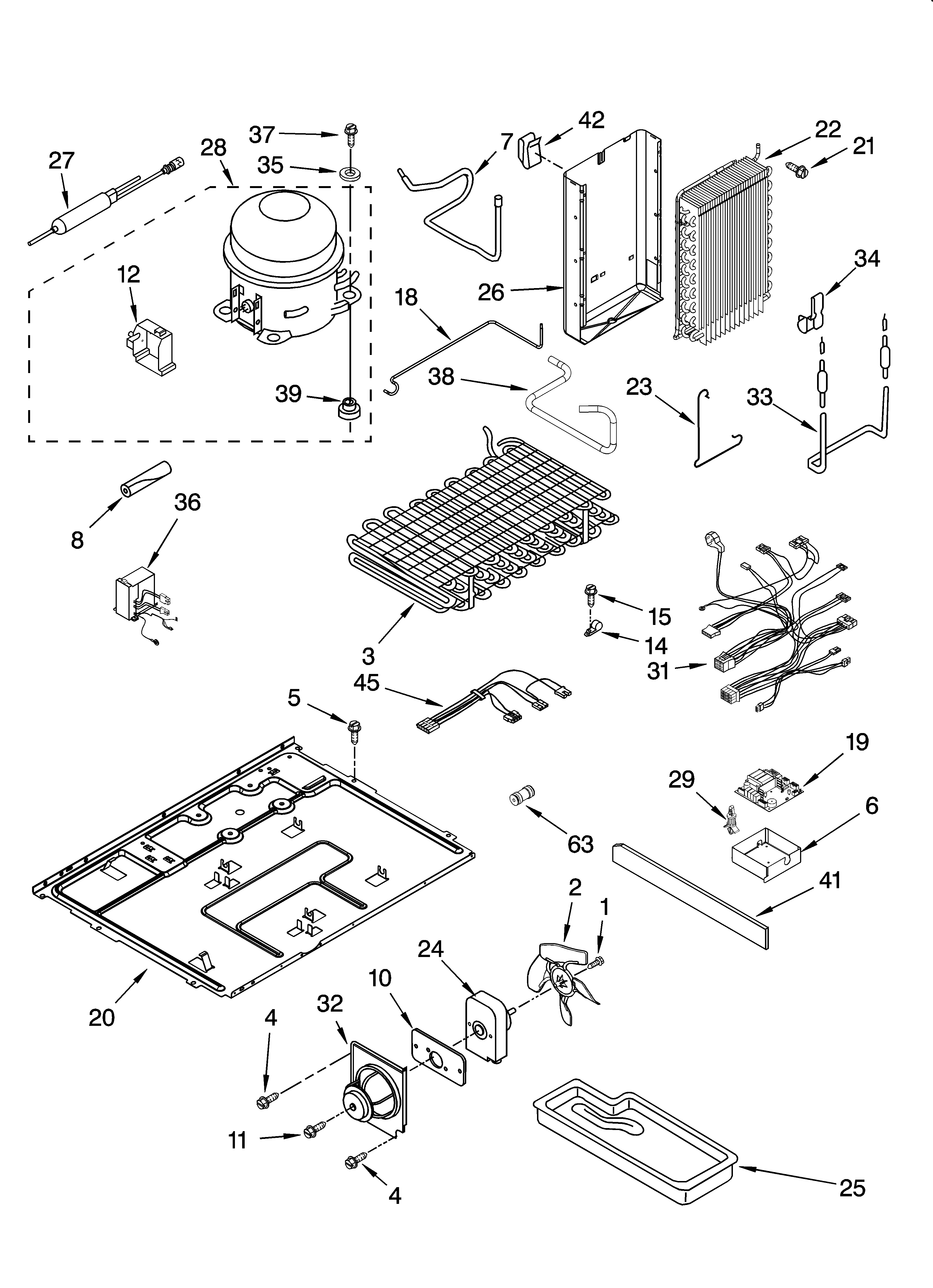 Whirlpool GC3NHAXSY00 unit parts diagram