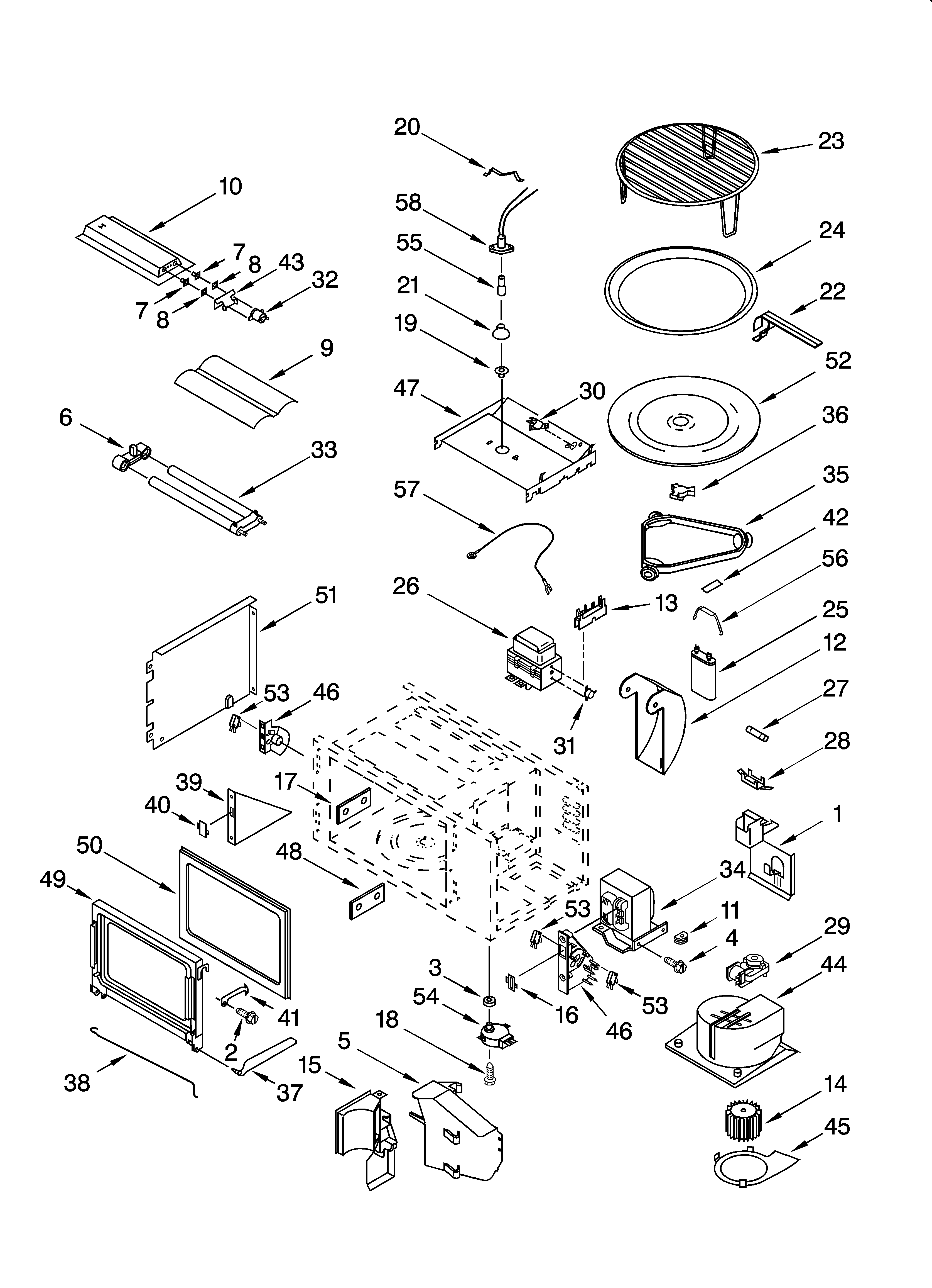 KitchenAid KEMC377KBT05 cabinet and stirrer parts diagram