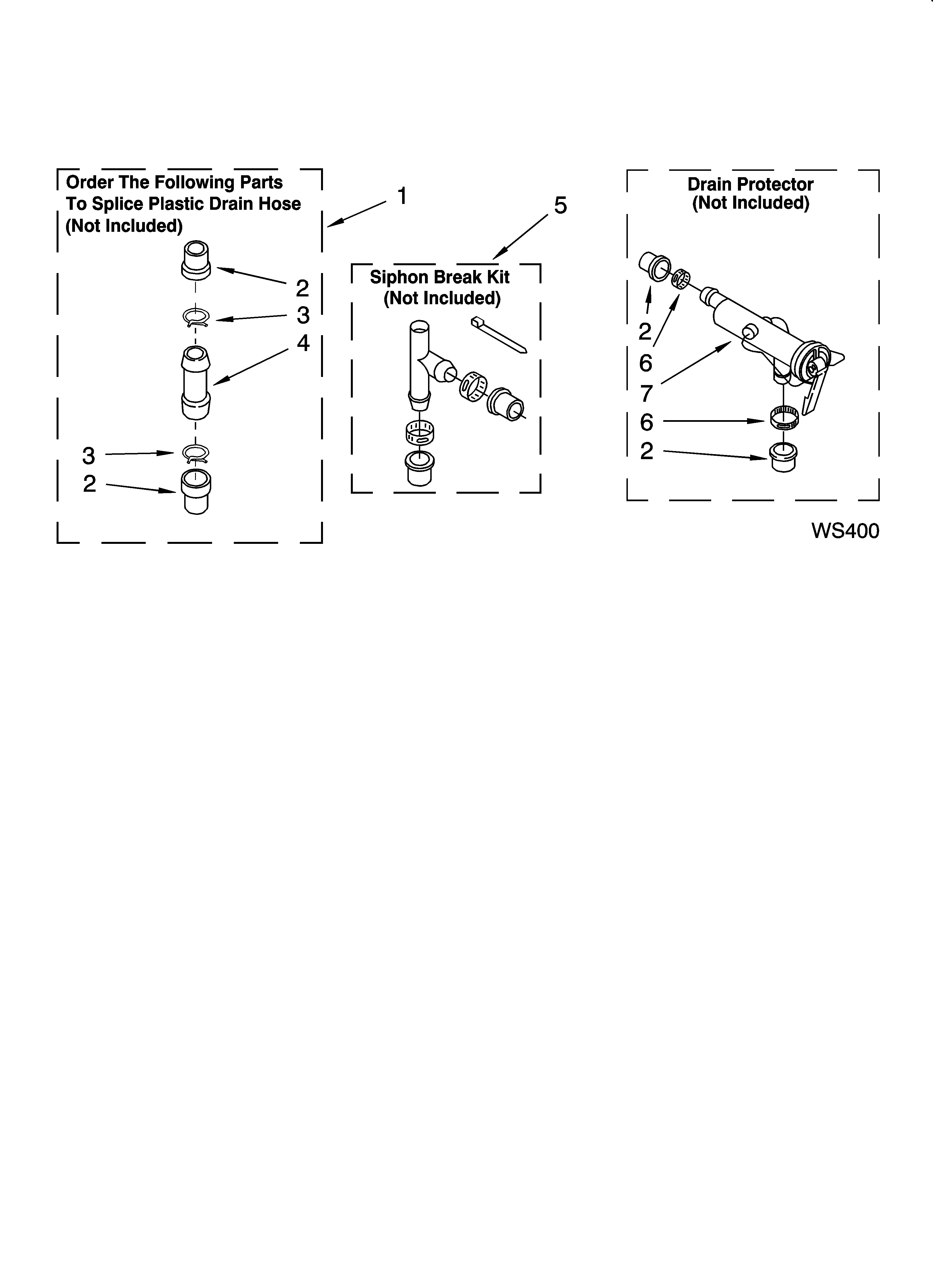 Roper RAS7133RQ0 water system parts diagram
