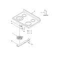 Whirlpool RF198LXMB0 cooktop parts diagram