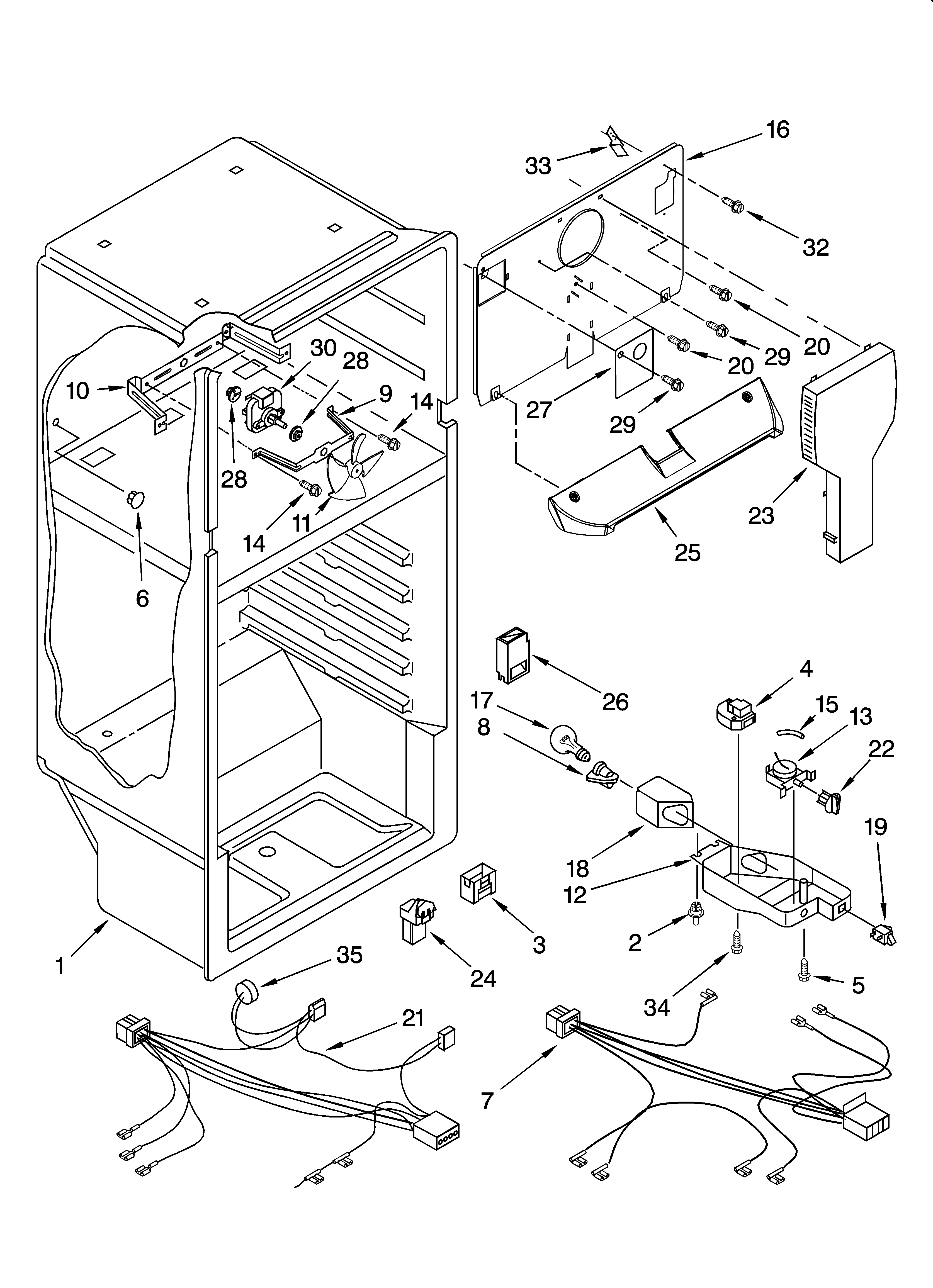 Kirkland ST14CKXSQ00 liner parts diagram