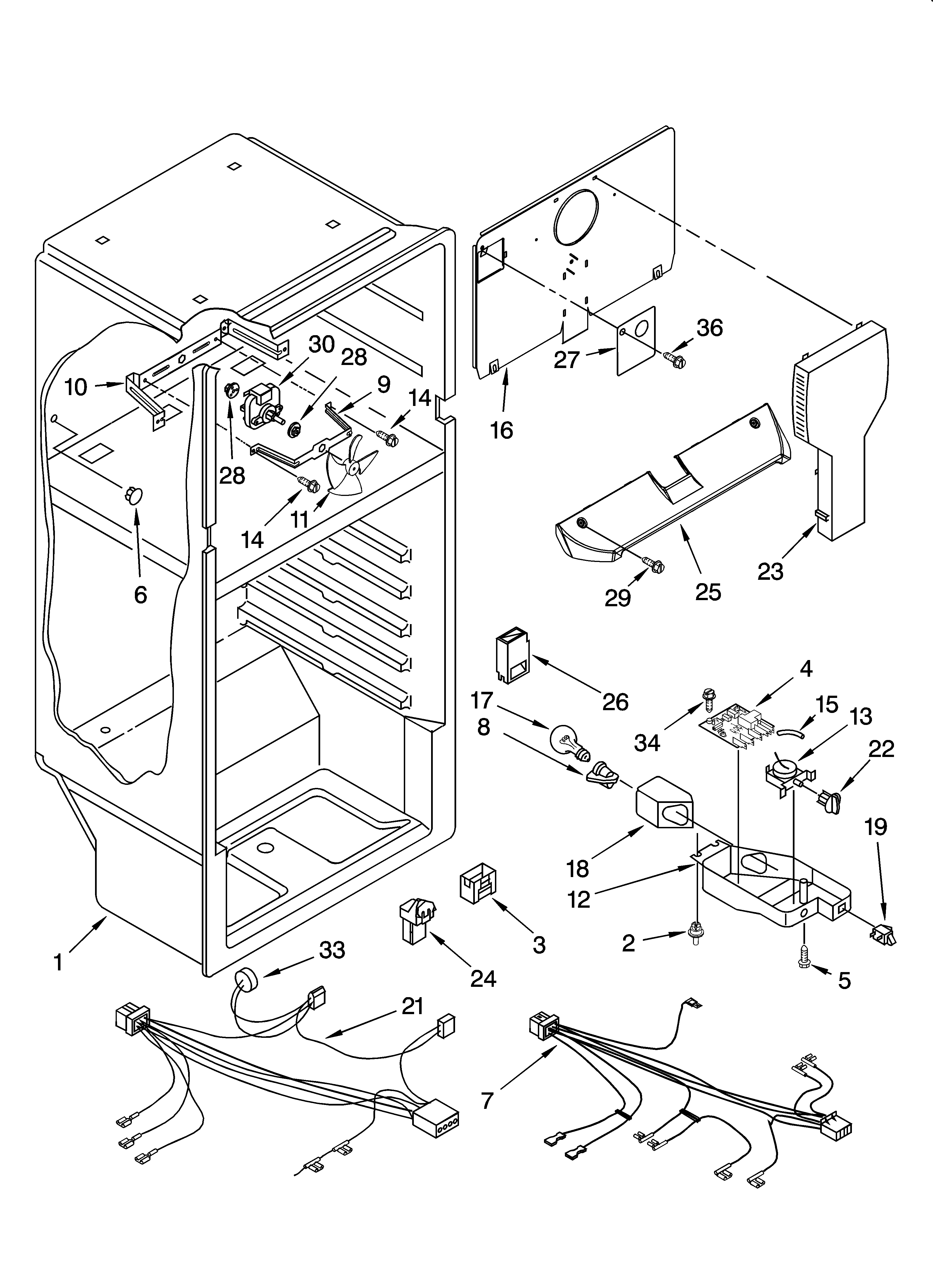 Estate TT18SKXRD01 liner parts diagram