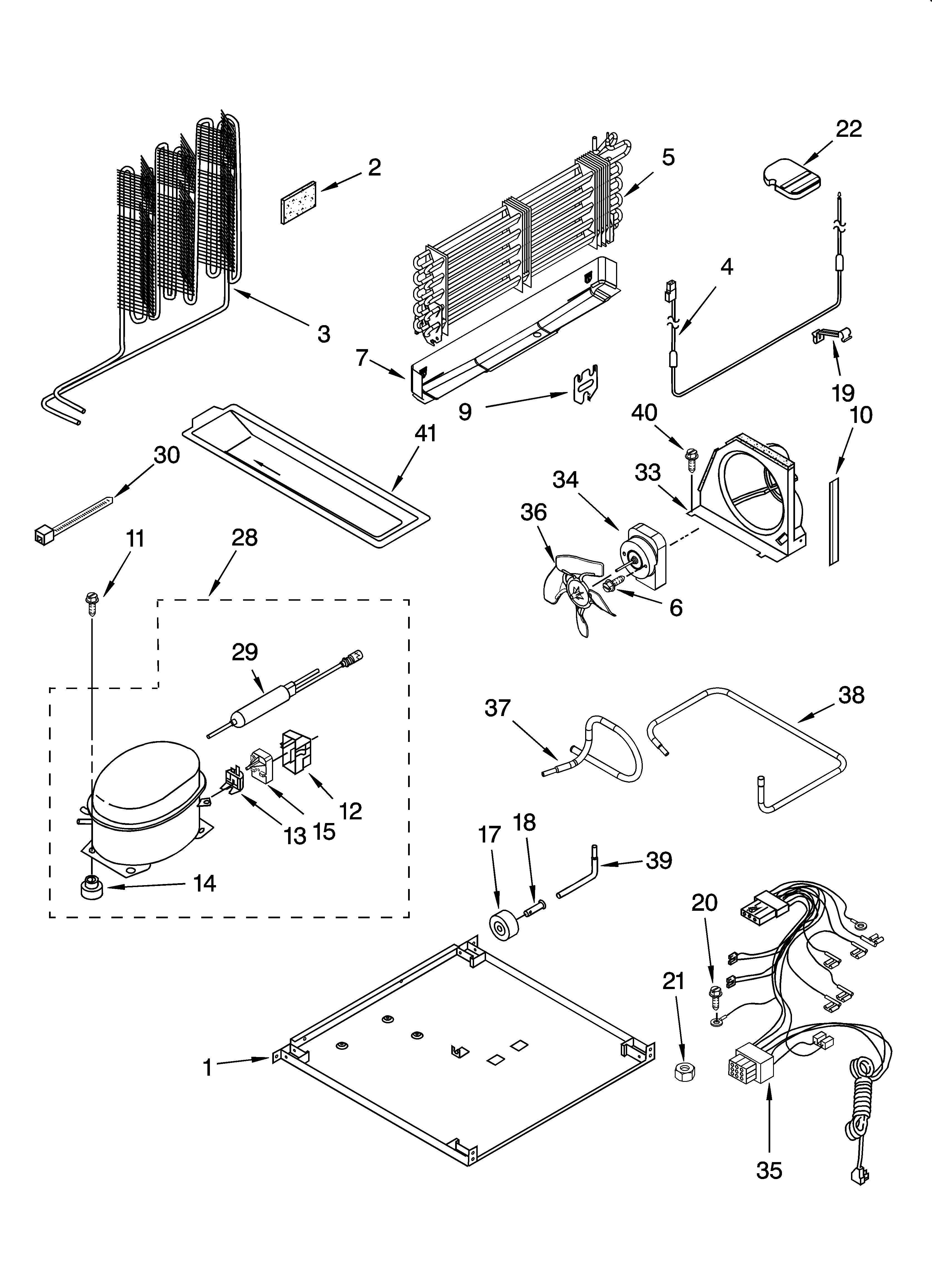 Estate TT21AKXKQ06 unit parts diagram