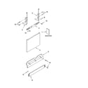 Whirlpool DU1055XTSQ0 door and panel parts diagram