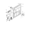 Whirlpool DU1055XTSQ0 door and latch parts diagram