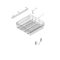 Whirlpool DU1055XTSQ0 upper rack and track parts diagram