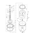 Estate ETW4300SQ0 agitator, basket and tub parts diagram