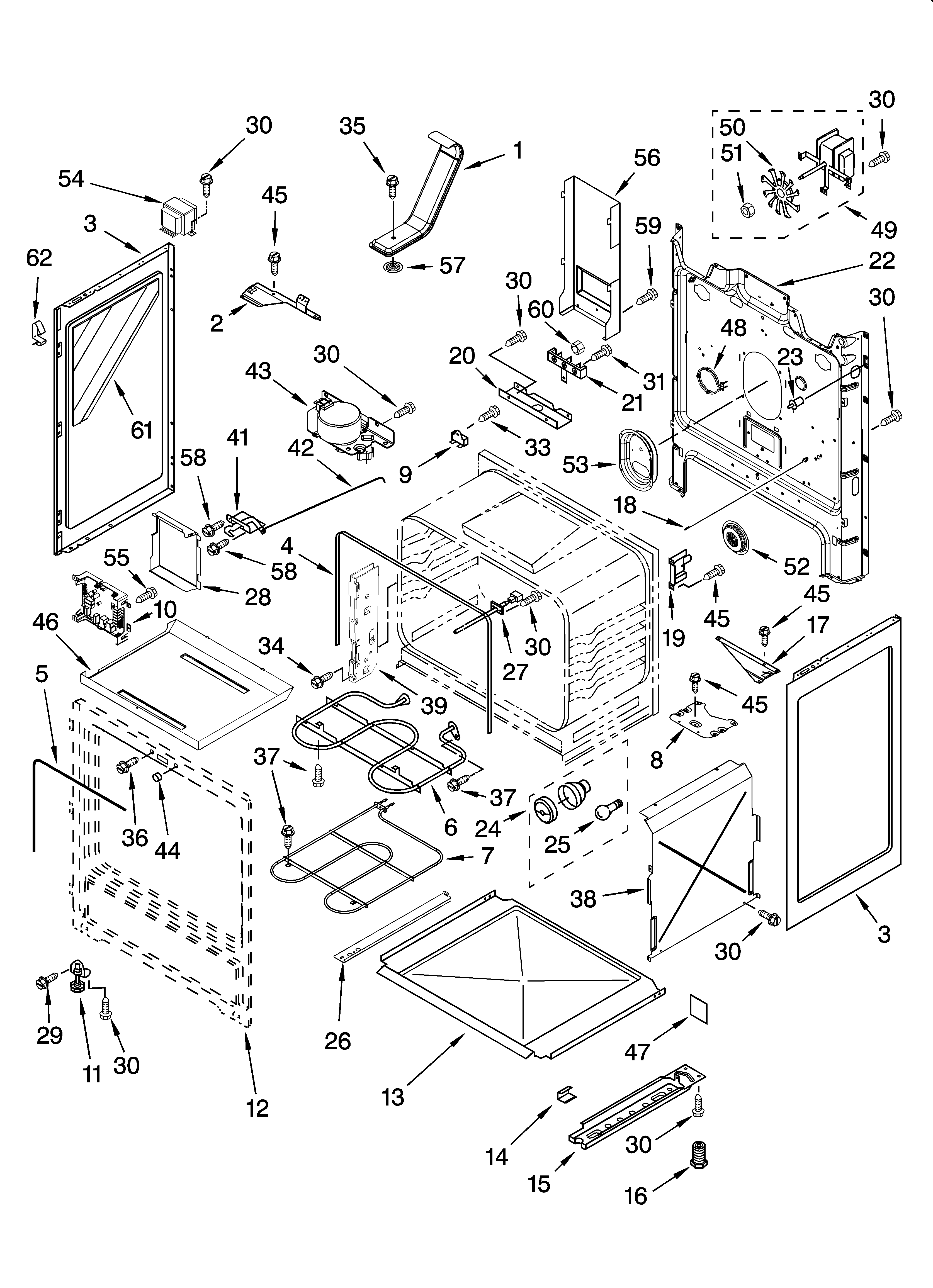 Whirlpool GR673LXSS1 chassis parts diagram