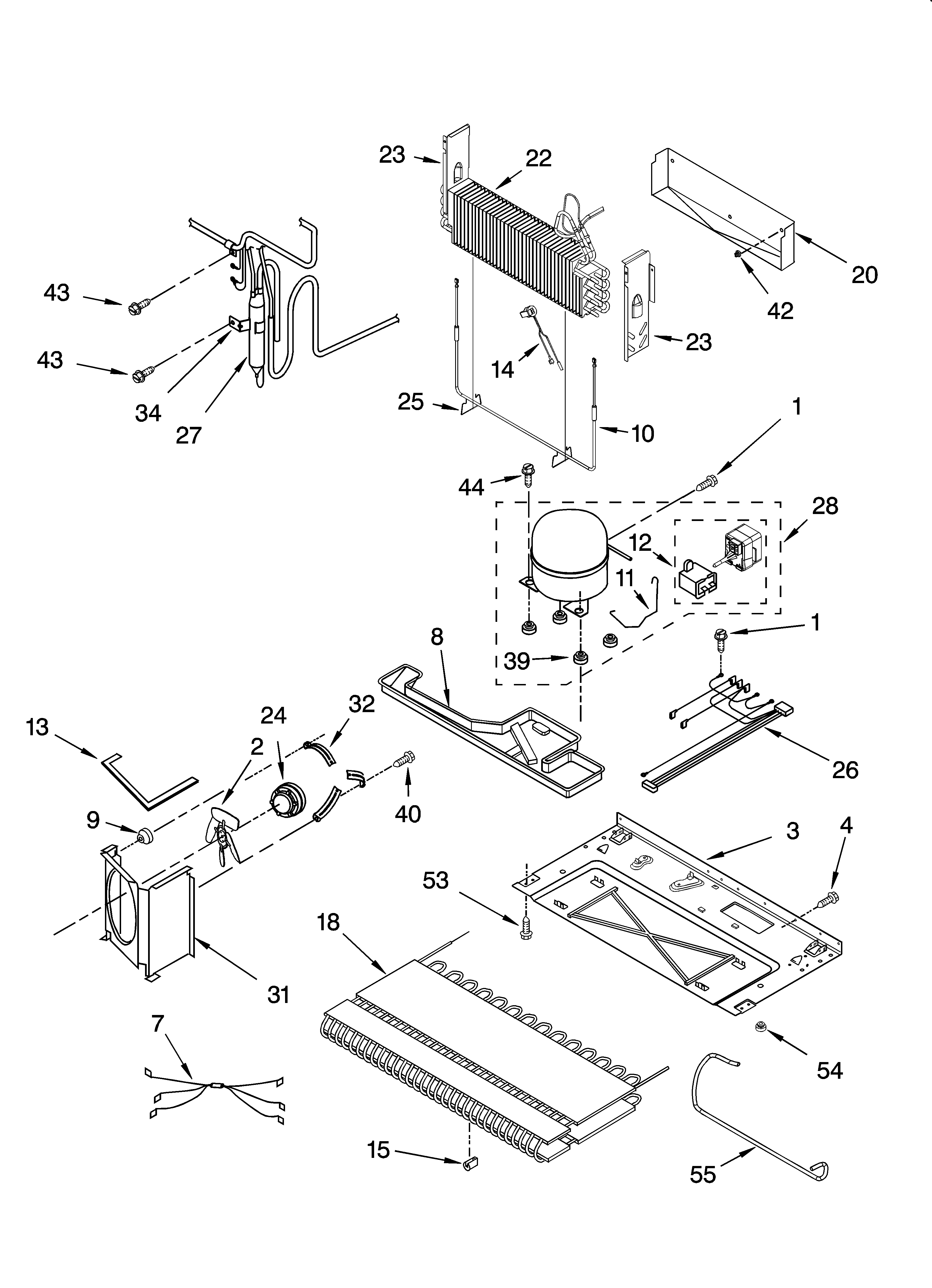 KitchenAid KBRA20ELSS01 unit parts diagram