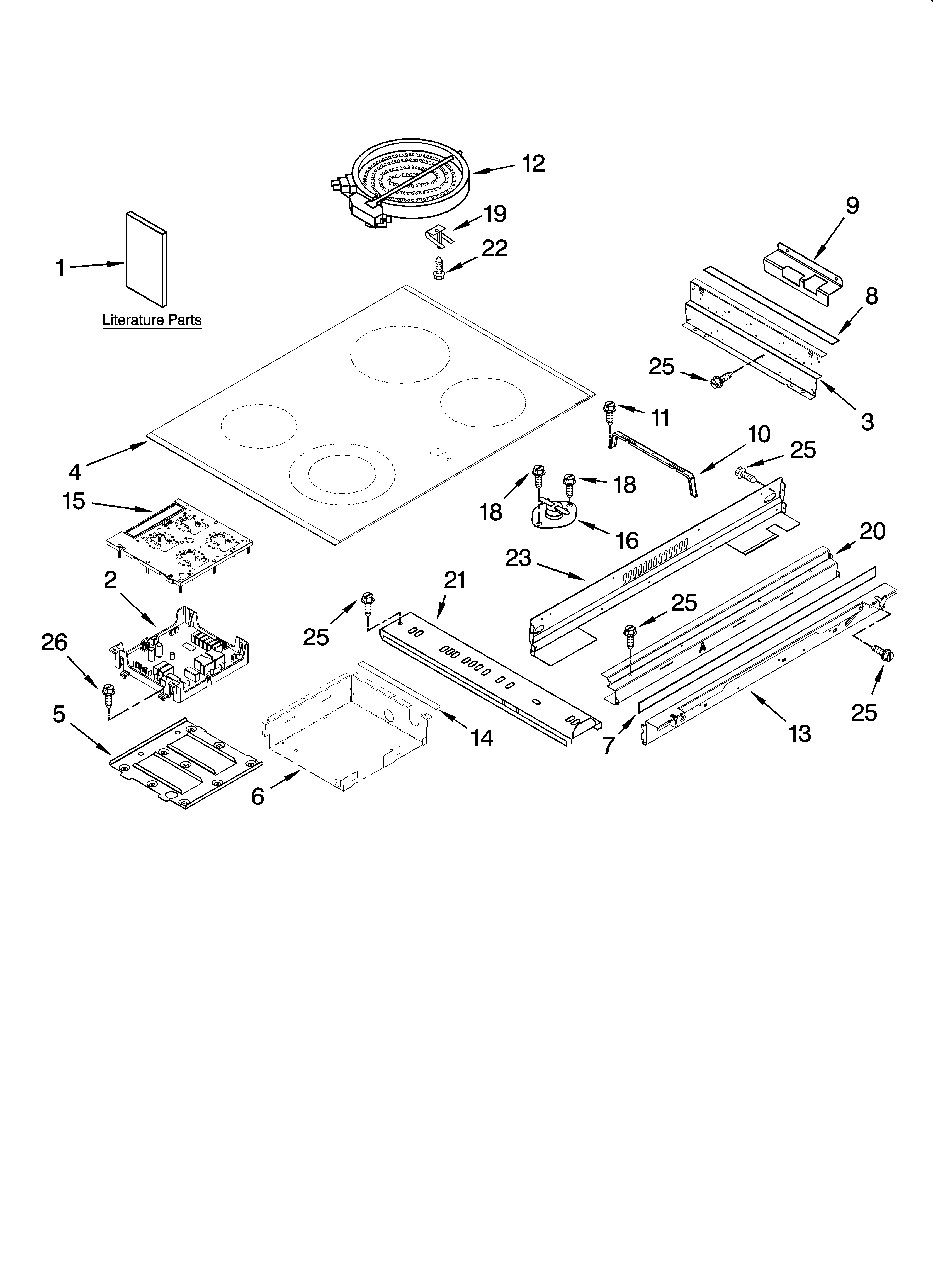 KitchenAid KESS908SPB00 cooktop parts diagram