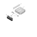 KitchenAid KUDI02IRWH2 lower rack parts, optional parts (not included) diagram