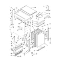 KitchenAid KUIS18NNJB8 cabinet liner and door parts diagram