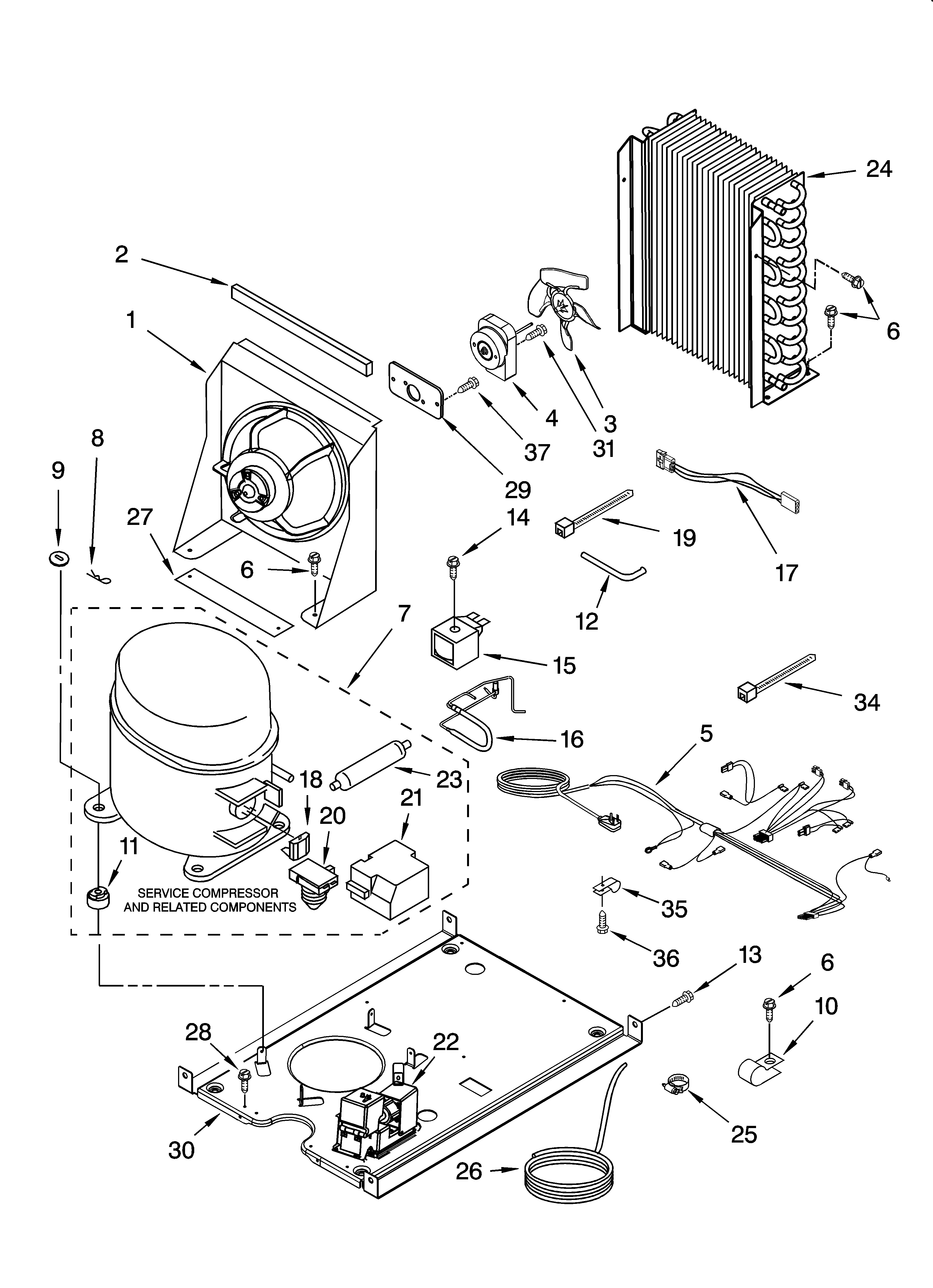 KitchenAid KUIS18PNJW8 unit parts, optional parts (not included) diagram