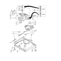 Whirlpool WTW5300SQ0 machine base parts diagram