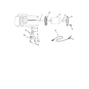 KitchenAid KPCG100PM0 motor and control parts diagram