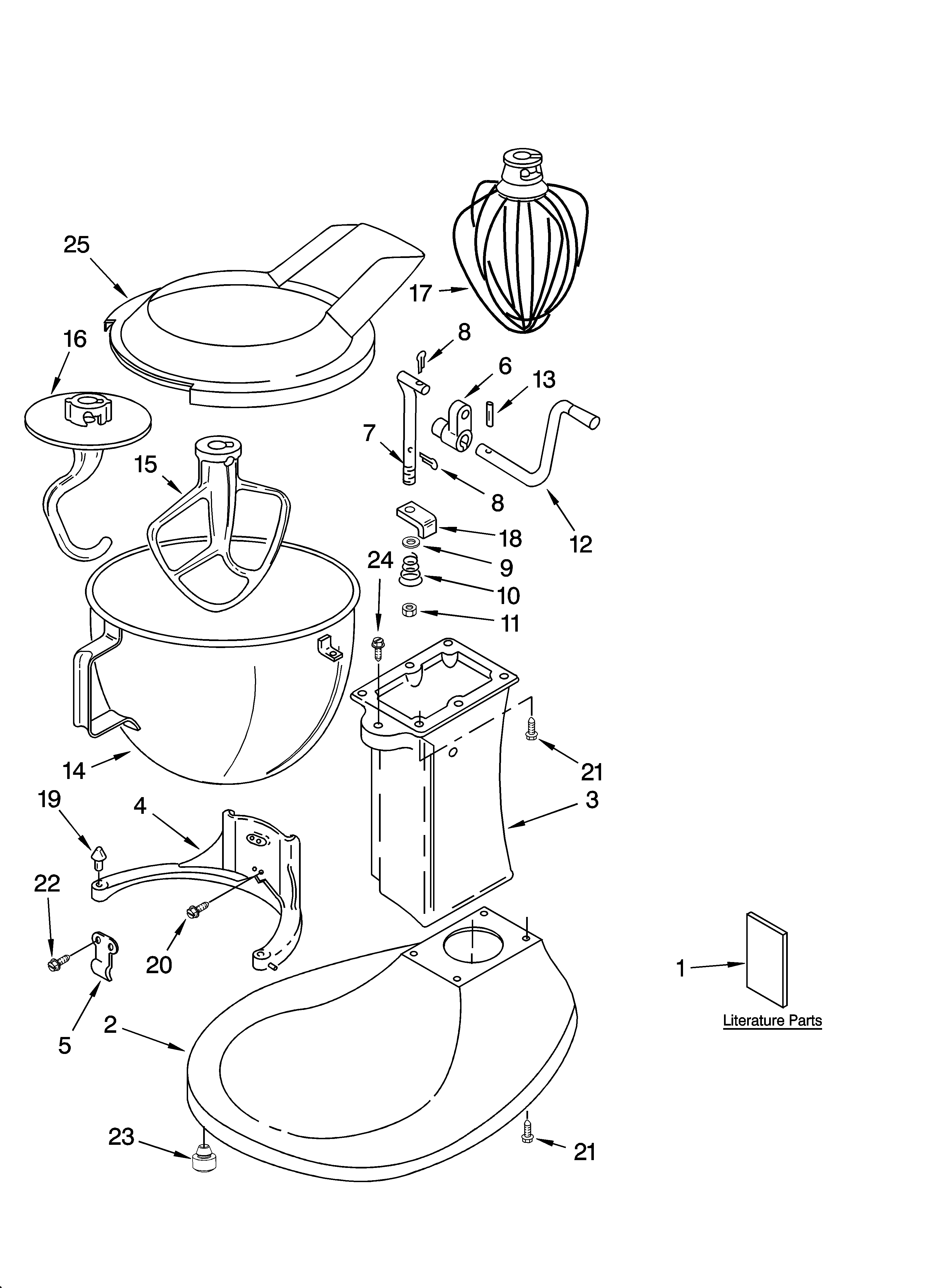 KitchenAid 5KPM50EGR4 base and pedestal unit diagram