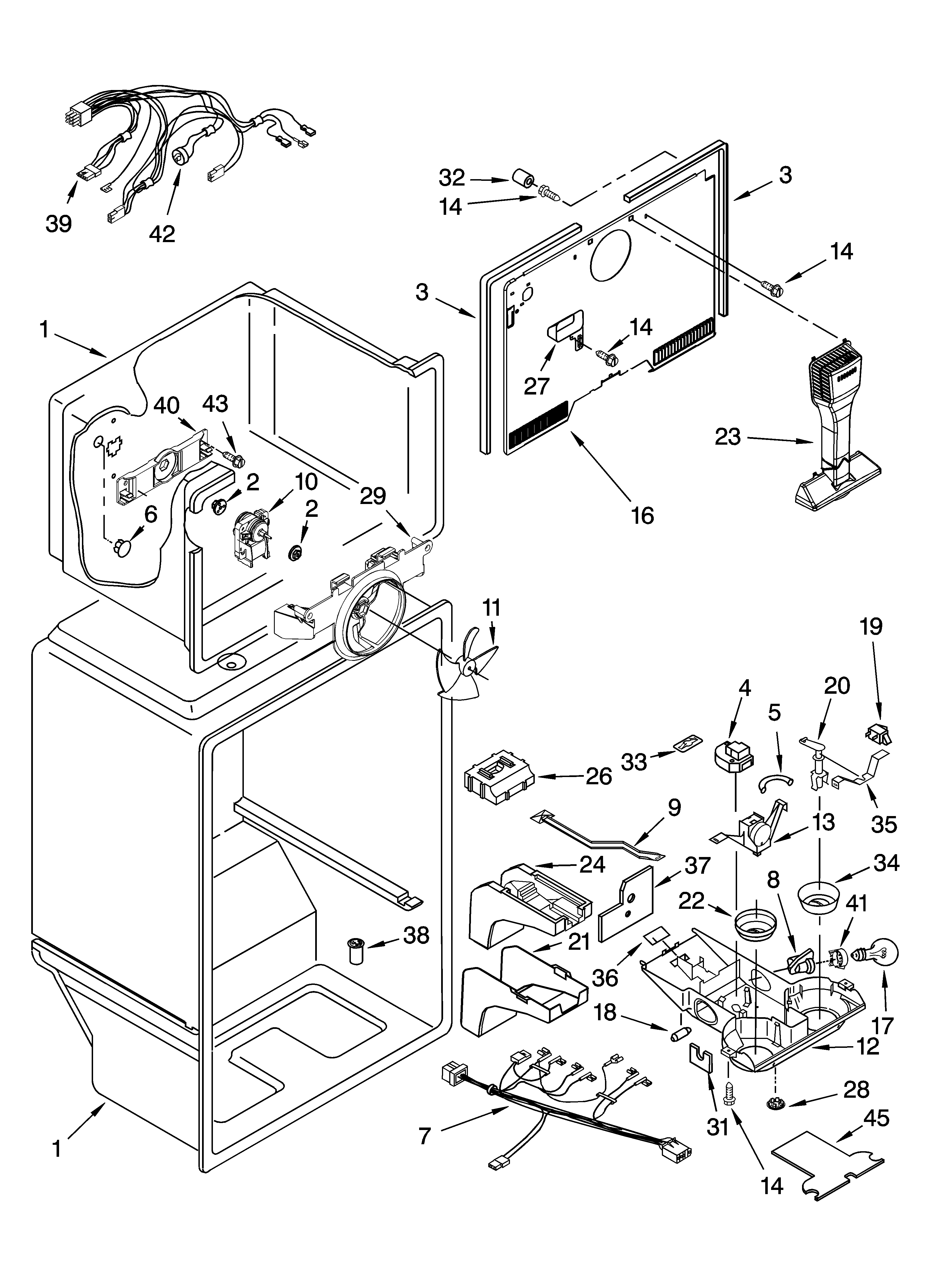 Whirlpool 5VET0WPKLQ04 liner parts diagram