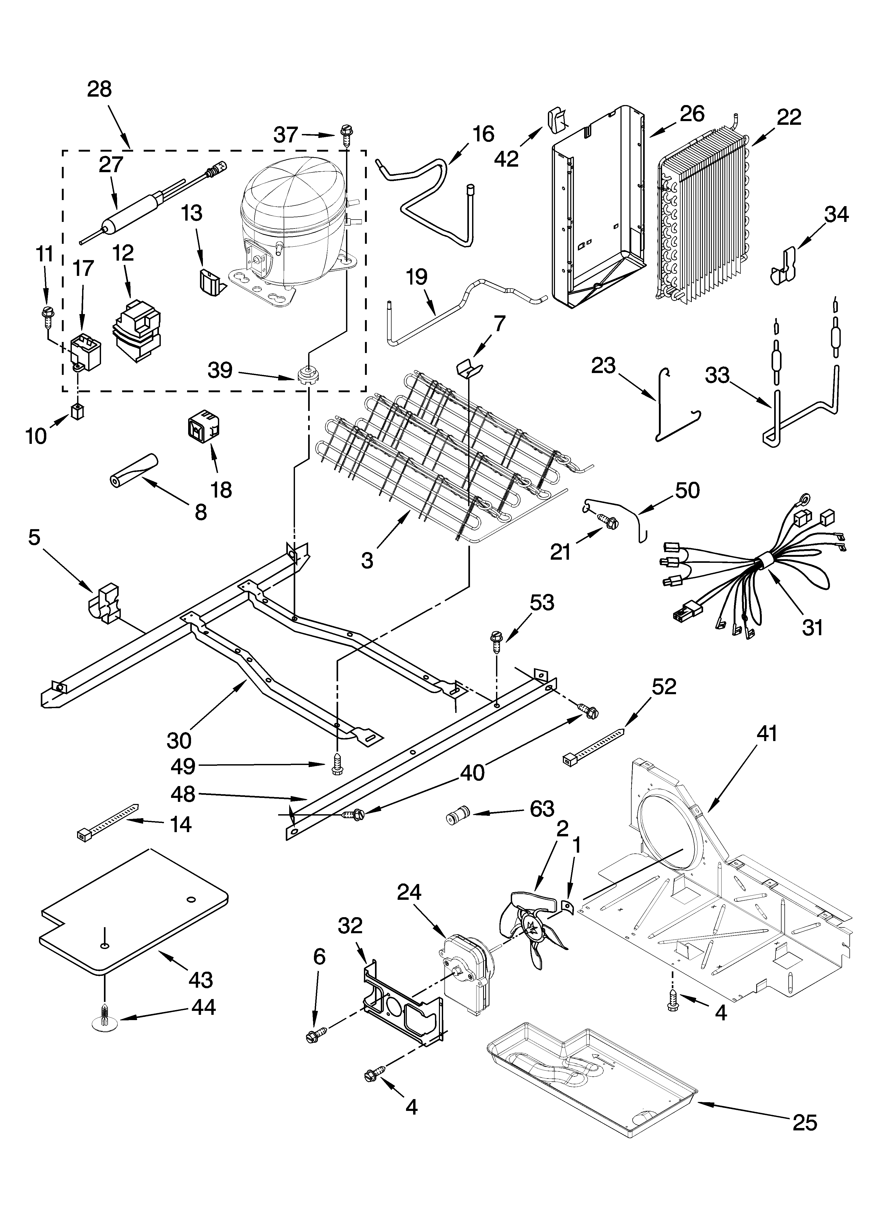Whirlpool 5VGS3SHGKQ04 unit parts diagram