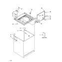 Whirlpool 7MWT95500SQ0 top and cabinet parts diagram