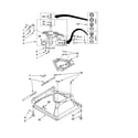 Whirlpool 7MWT95500SQ0 machine base parts diagram