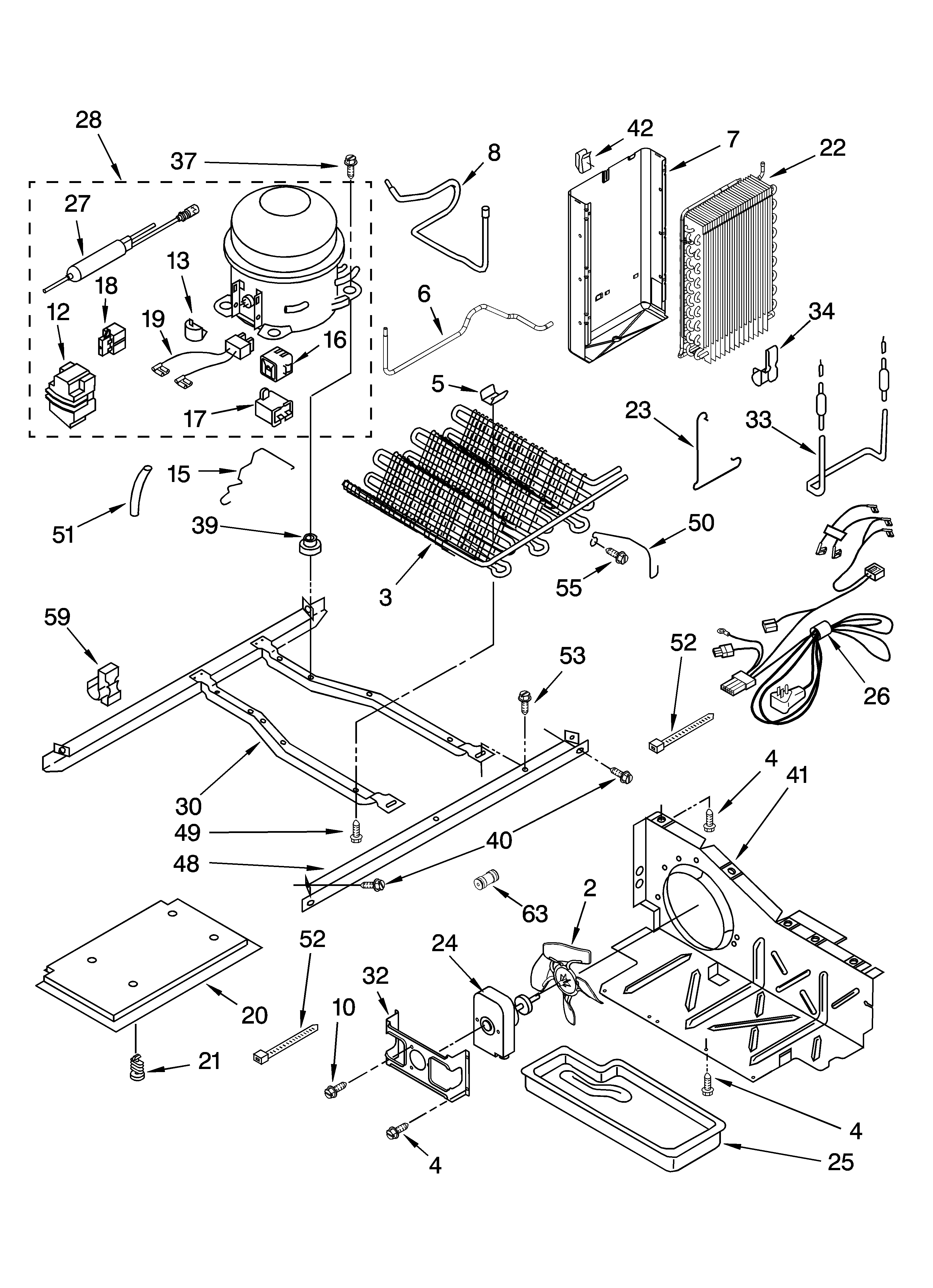 Whirlpool ES5FHAXSB00 unit parts diagram