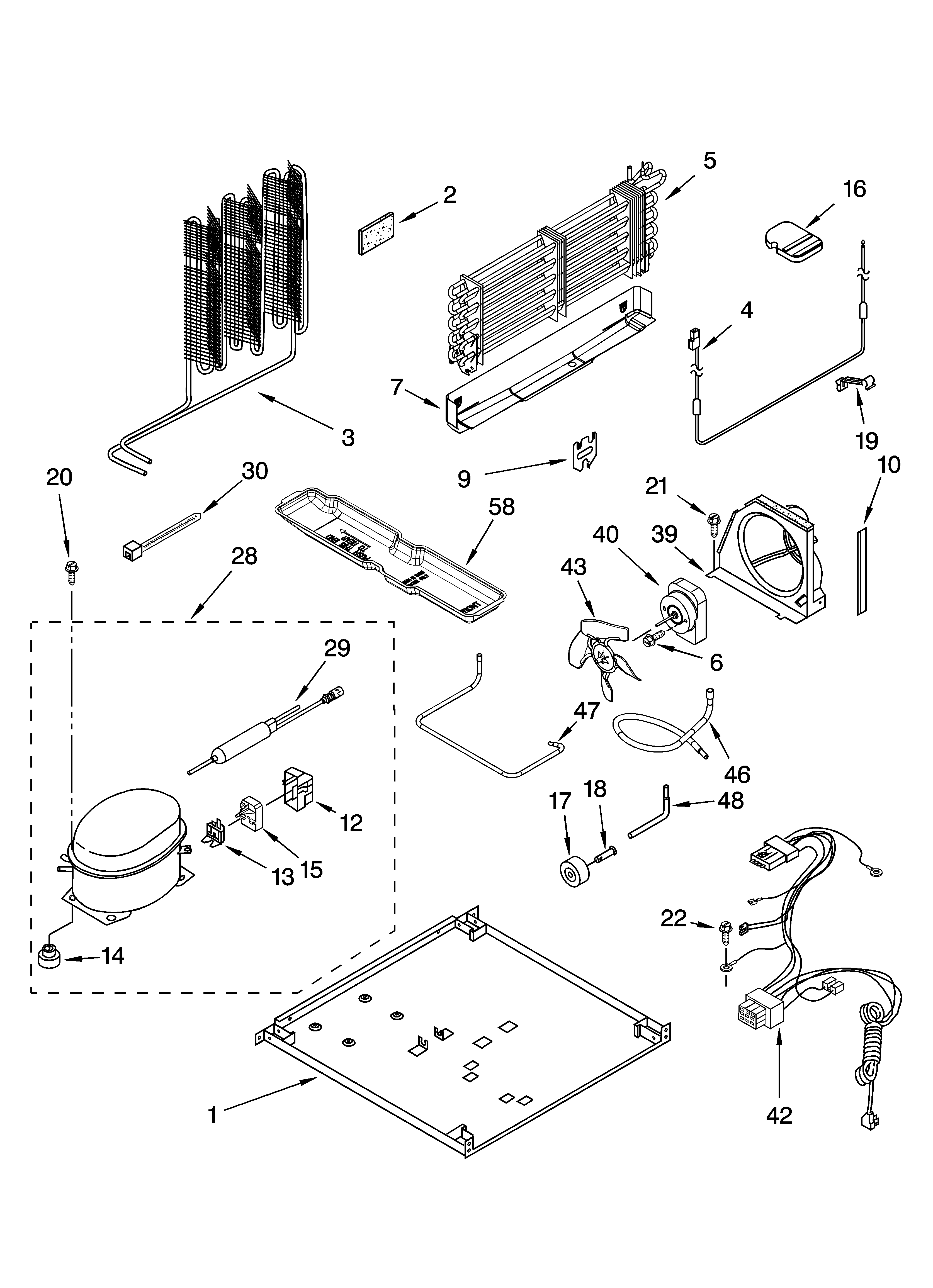 Whirlpool ET1CHMXKQ09 unit parts diagram